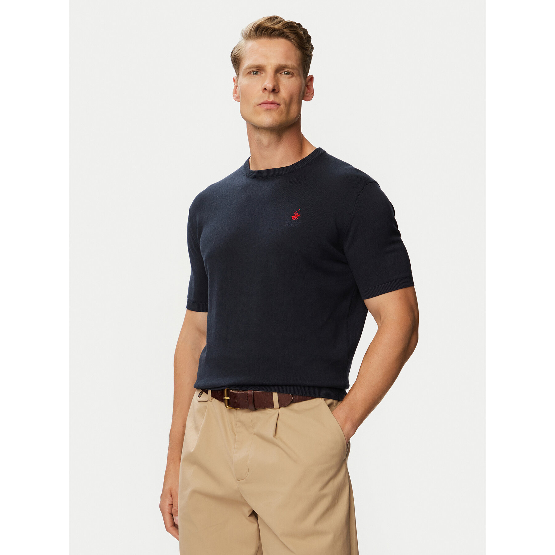 Beverly Hills Polo Club T-Shirt P-SS26M-M436344NVY Dunkelblau Regular Fit