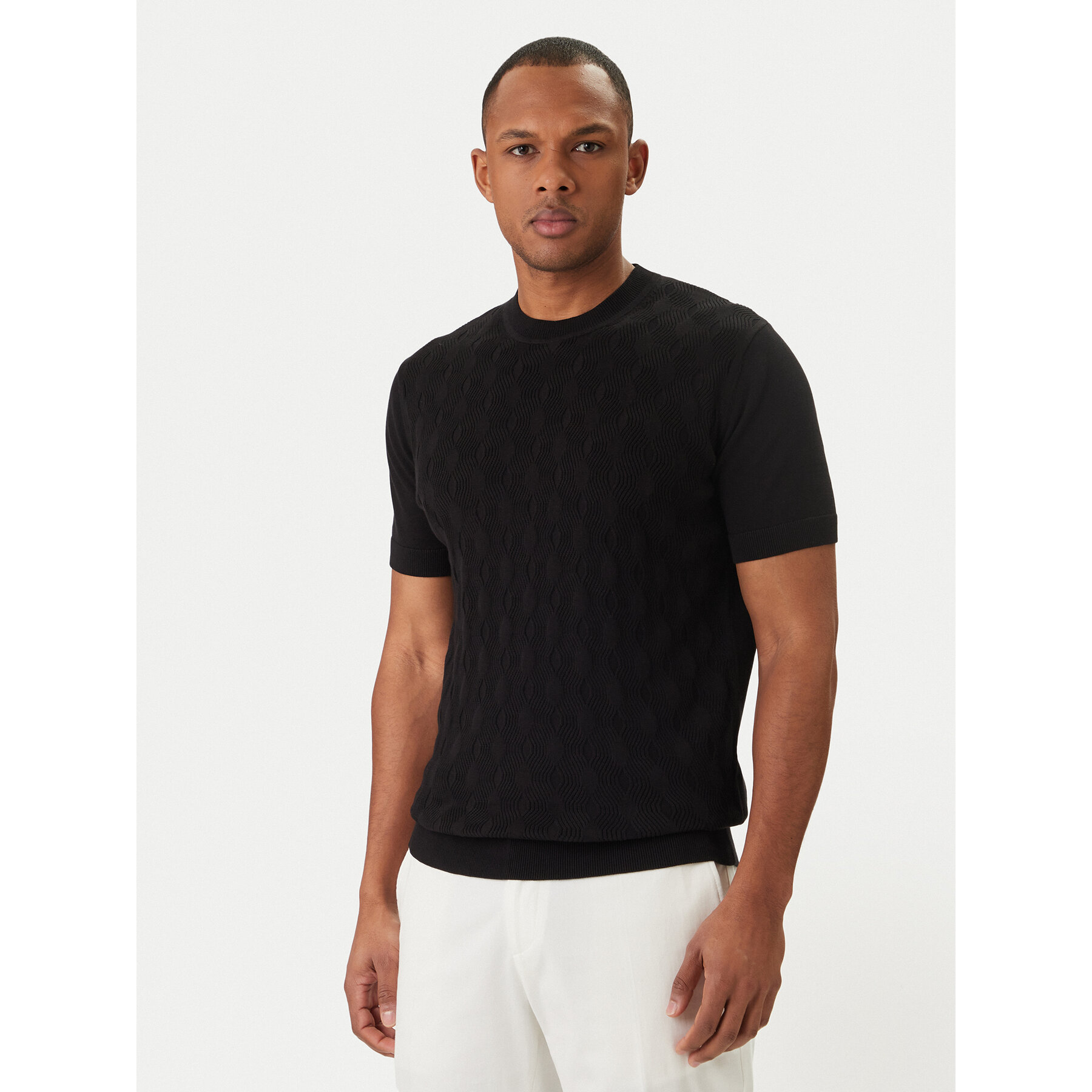 KARL LAGERFELD Megztinis 655006 562301 Juoda Slim Fit