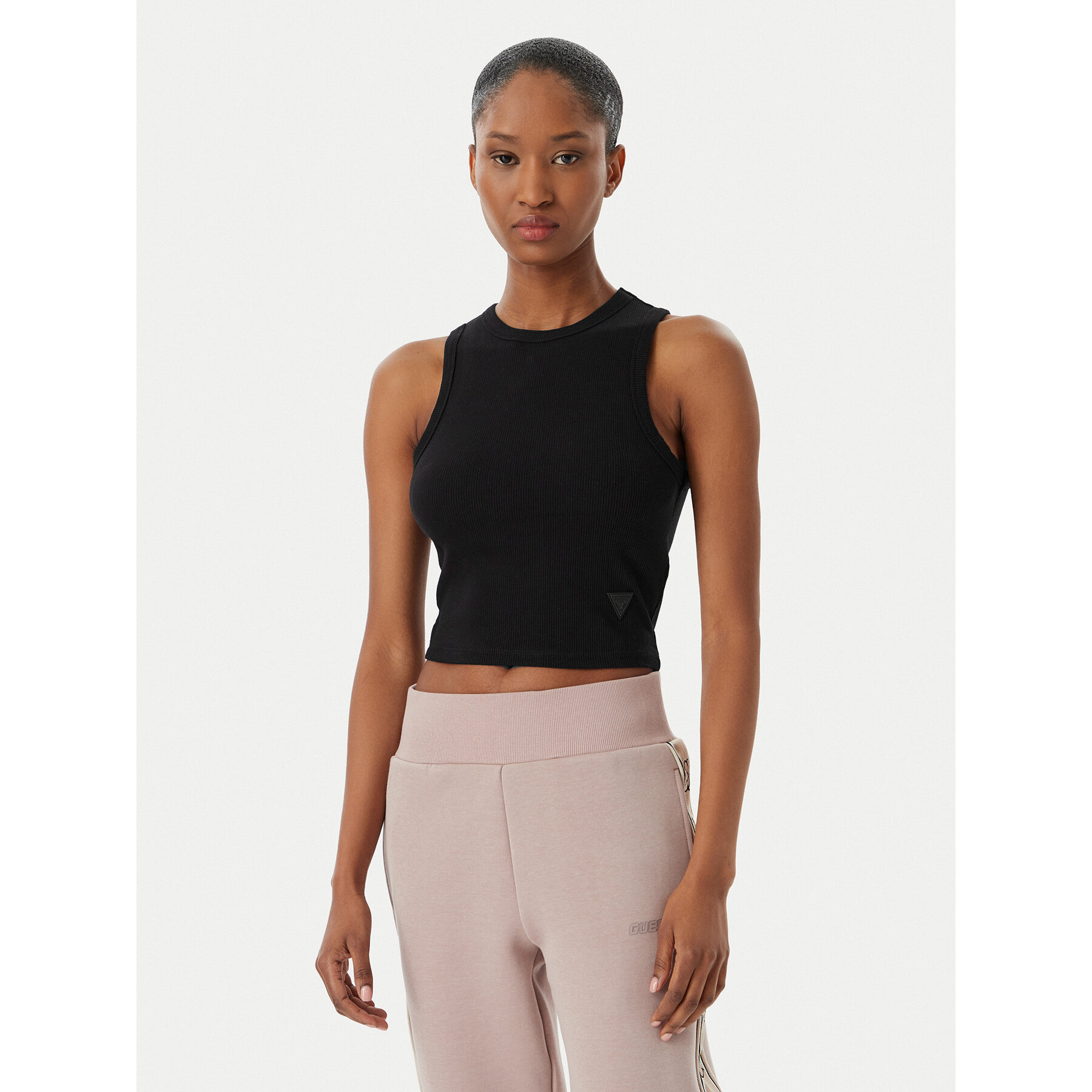 Guess Τοπ Edie V3GP19 K8RT2 Μαύρο Slim Fit