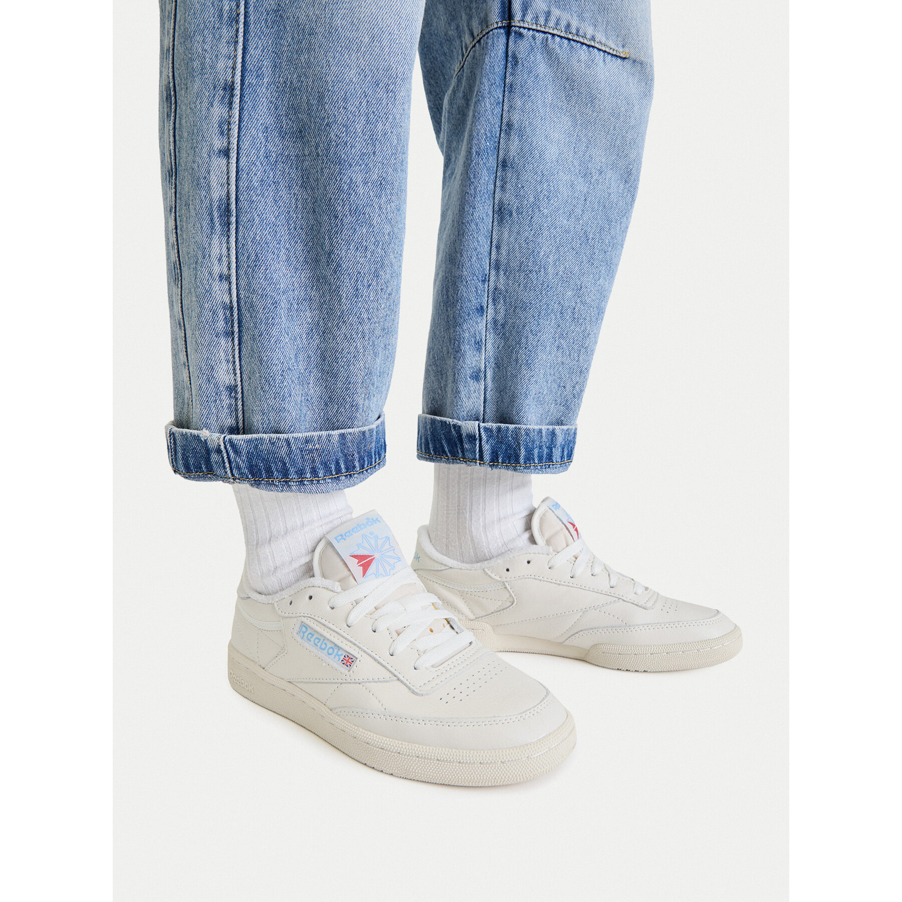 Sneakersy Reebok EO-CLUB C 85 VINTAGE 100007798 Krémová