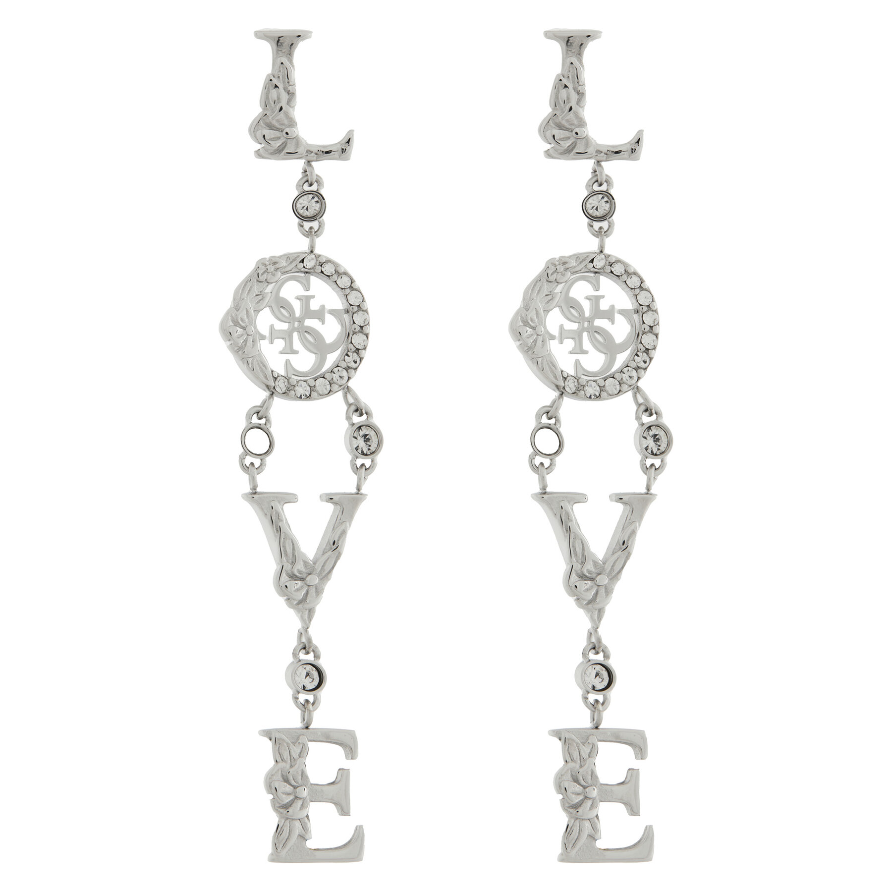 Náušnice Guess JUBE05 030JW Strieborná