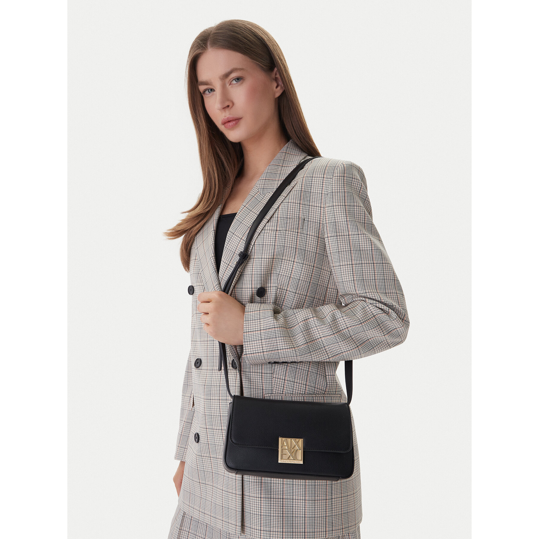 Ročna torba Armani Exchange XW002171 AF19895 UC001 Črna