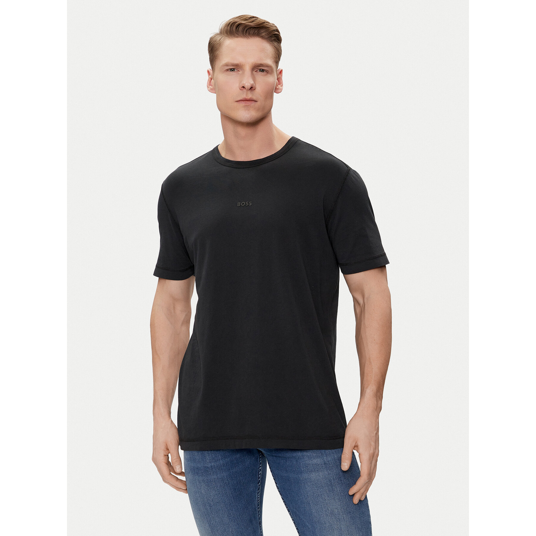 Boss Póló Tokks 50502173 Fekete Regular Fit