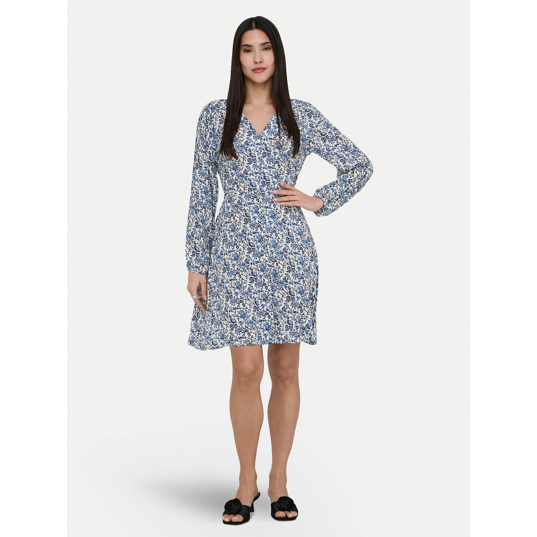 ONLY Kleid für den Alltag Evida 15370167 Blau Regular Fit