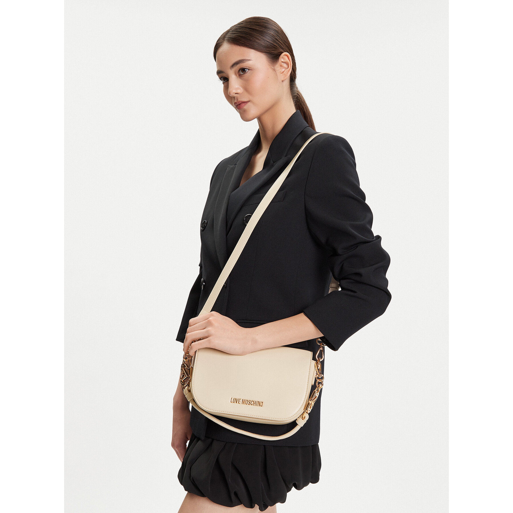Geantă LOVE MOSCHINO JC4049PP1NLF0110 Crem