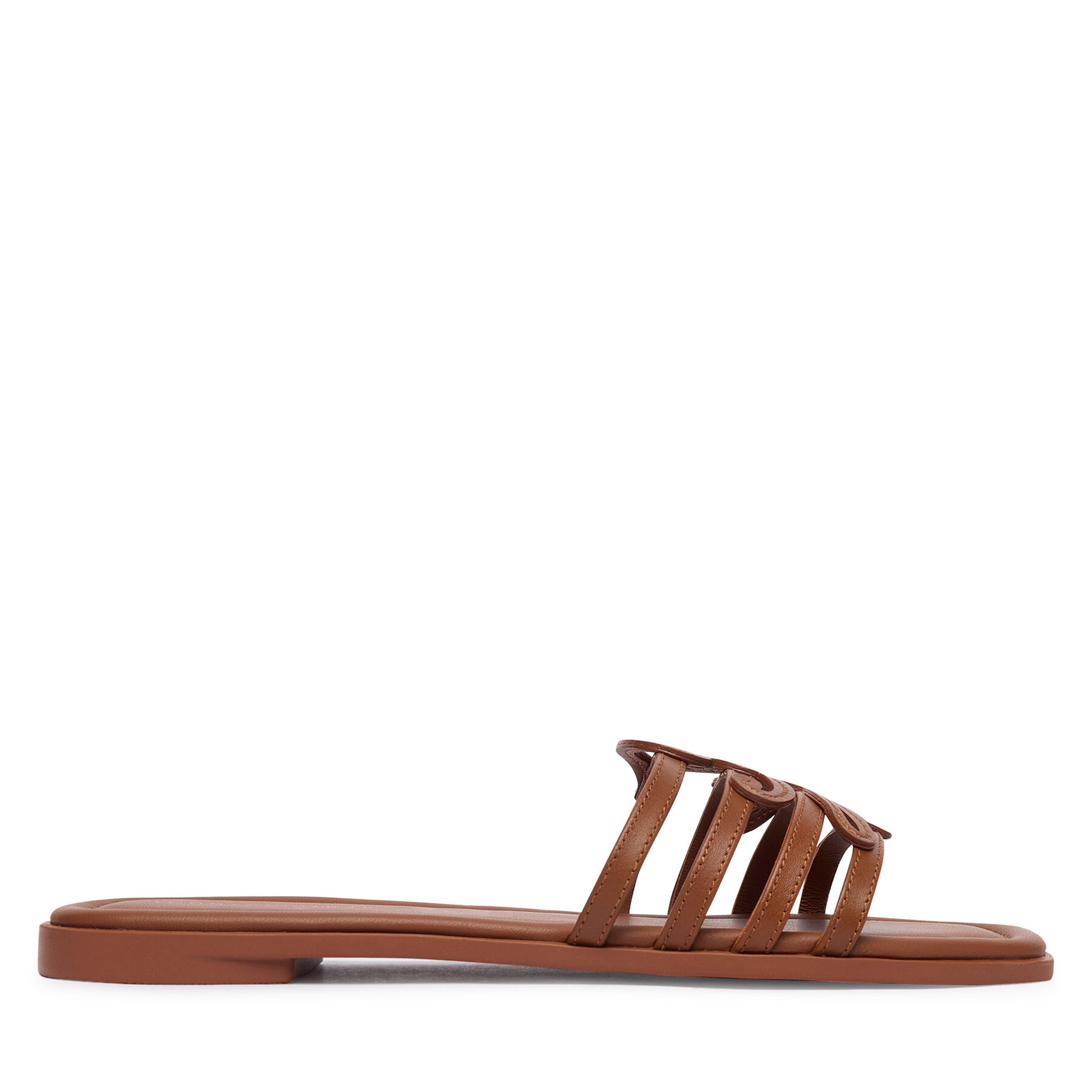 Şlapi Tommy Hilfiger Th Script Flat Mule Lth FW0FW09368 Maro