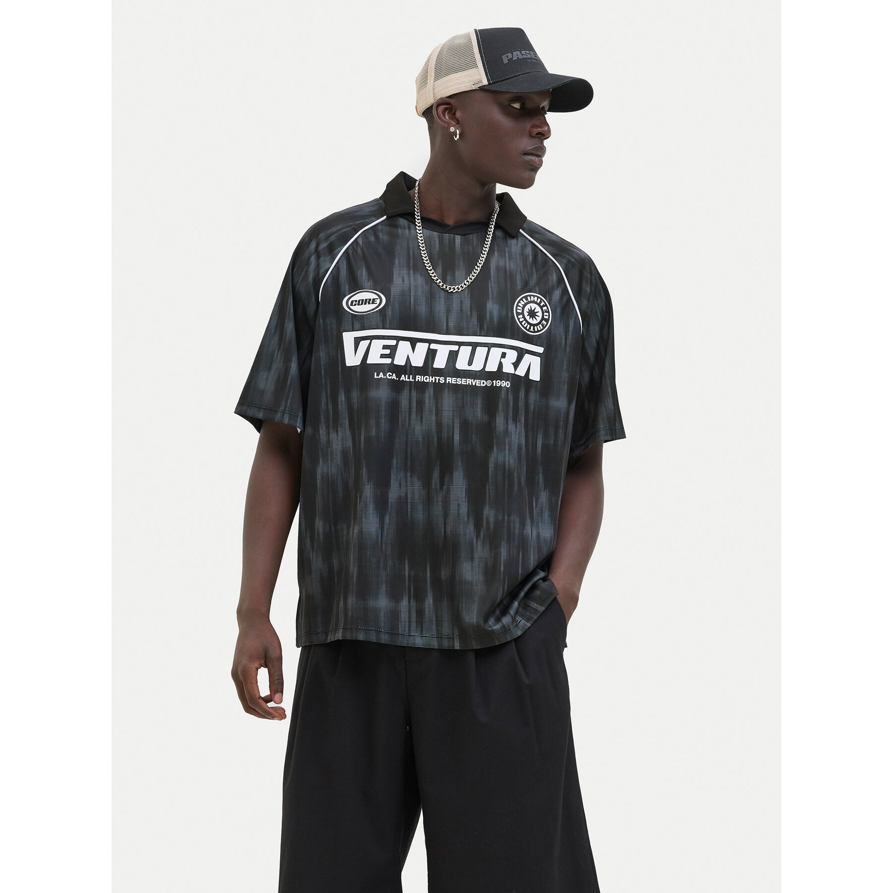 Jack & Jones Polo Retreat 12277379 Nero Loose Fit