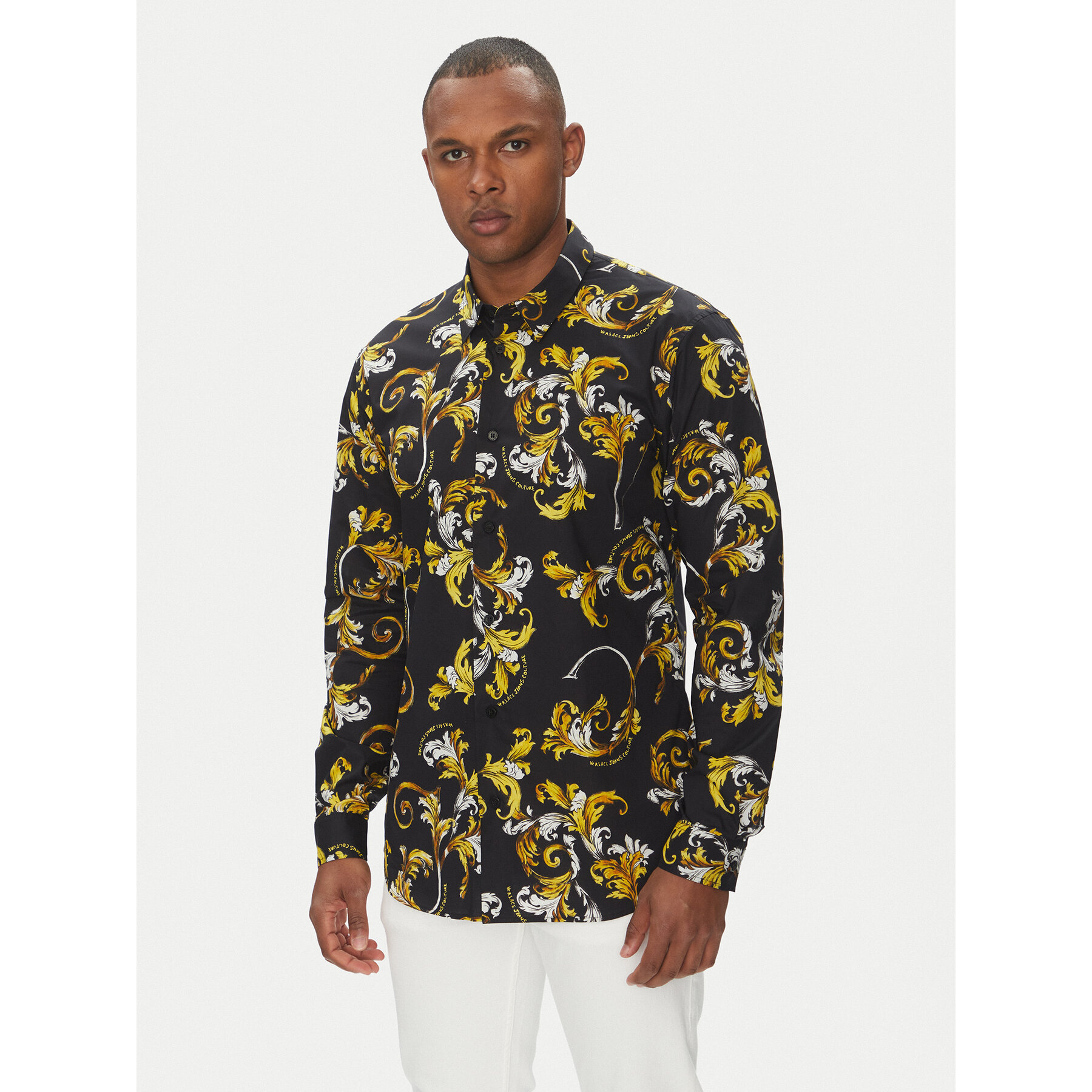 Versace Jeans Couture Hemd 78GAL2S0 Schwarz Regular Fit