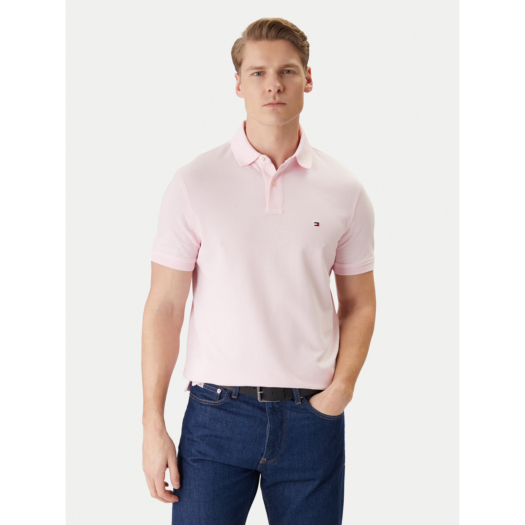 Tommy Hilfiger Polo 1985 MW0MW17770 Ružičasta Regular Fit