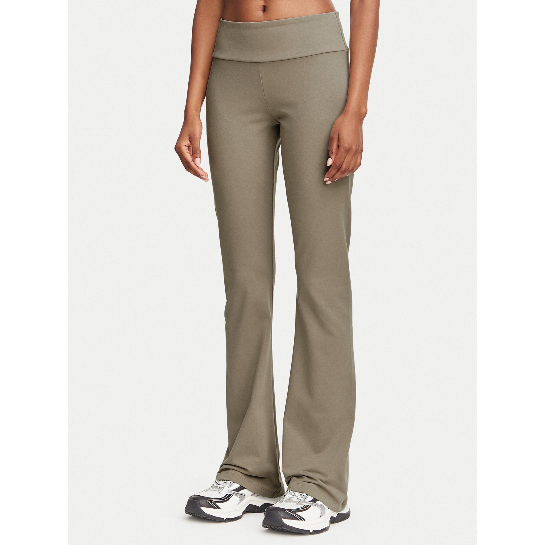 EA7 Emporio Armani Leggings 7W000460 AF12484 U6100 Beige Flare Fit