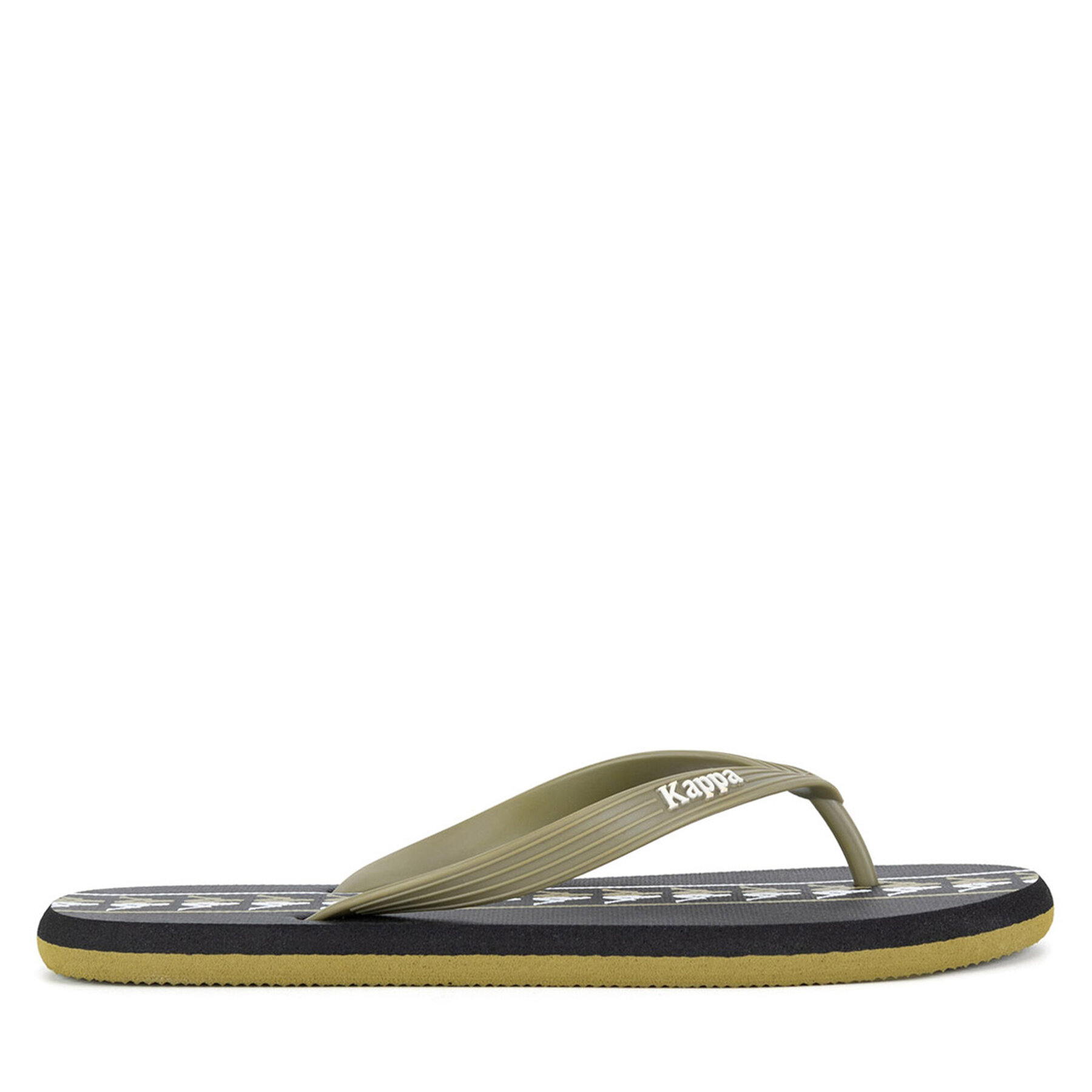 Flip flop Kappa 371G1LW Green Military - Black - White Colorat