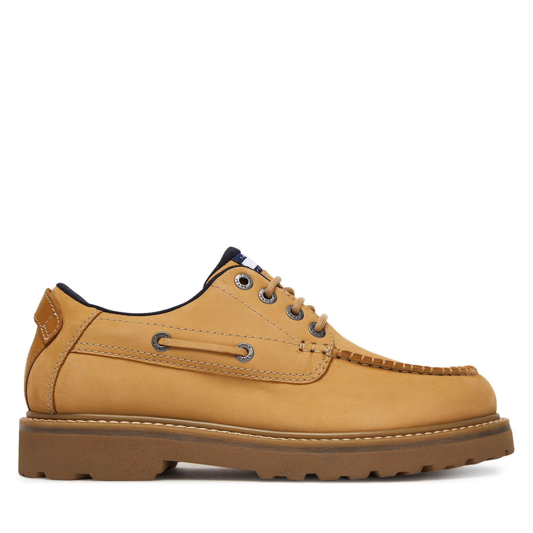 Pantofi Tommy Jeans Archive 01 Boat Shoe EM0EM01703 Galben