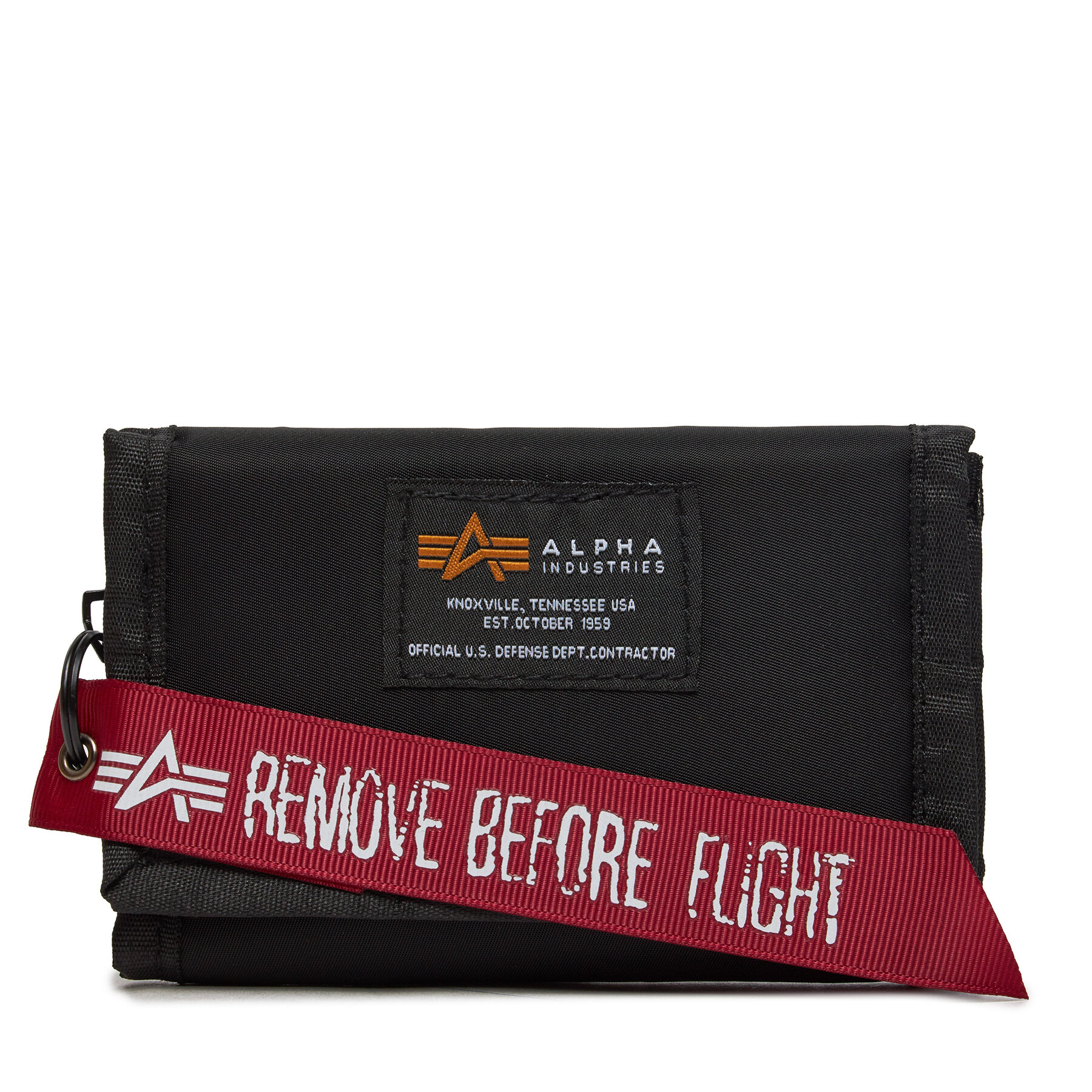 Męski Portfel Alpha Industries, Czarny Crew Wallet II 146940 03