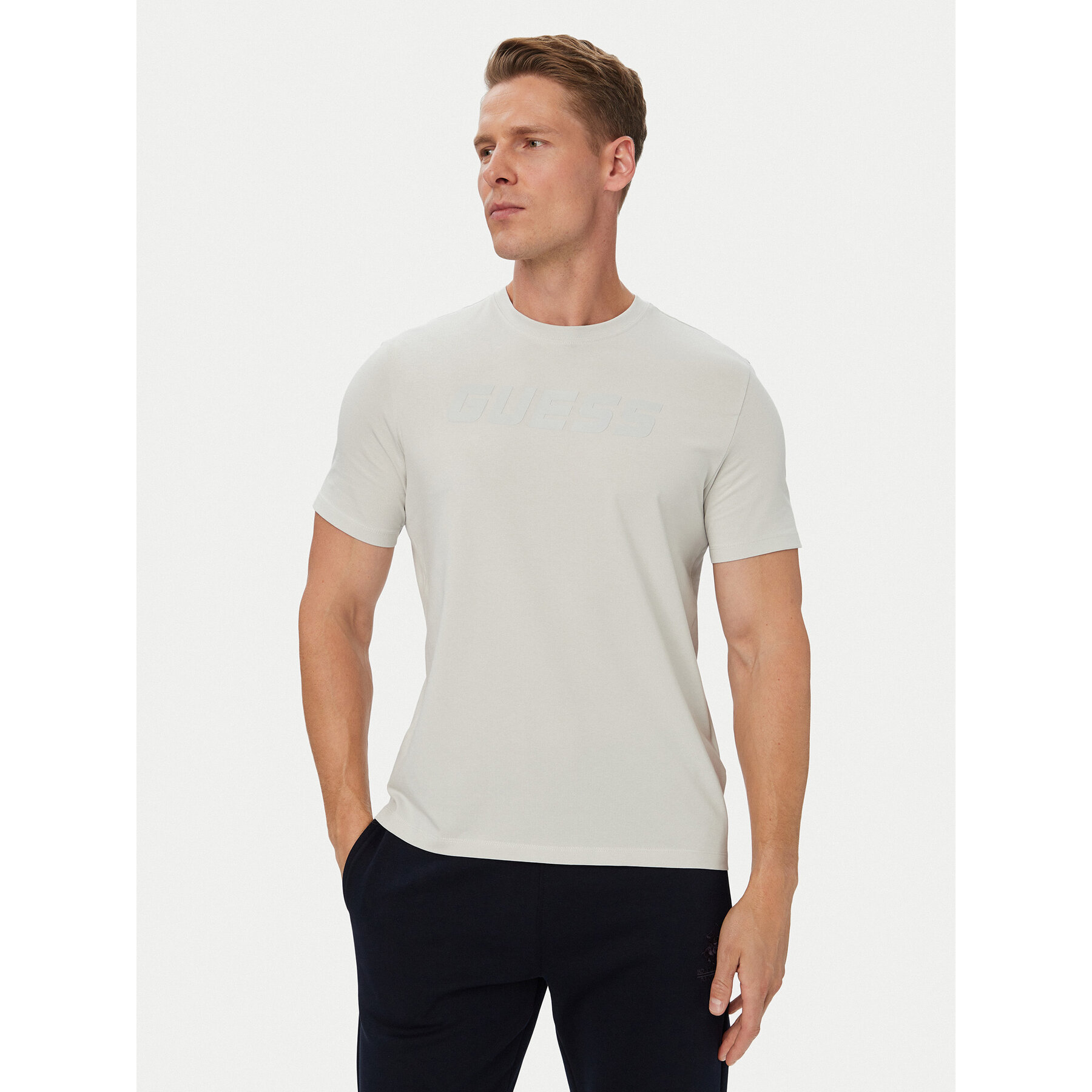 Guess T-shirt Z6YI26 K5090 Svijetlo siva Regular Fit