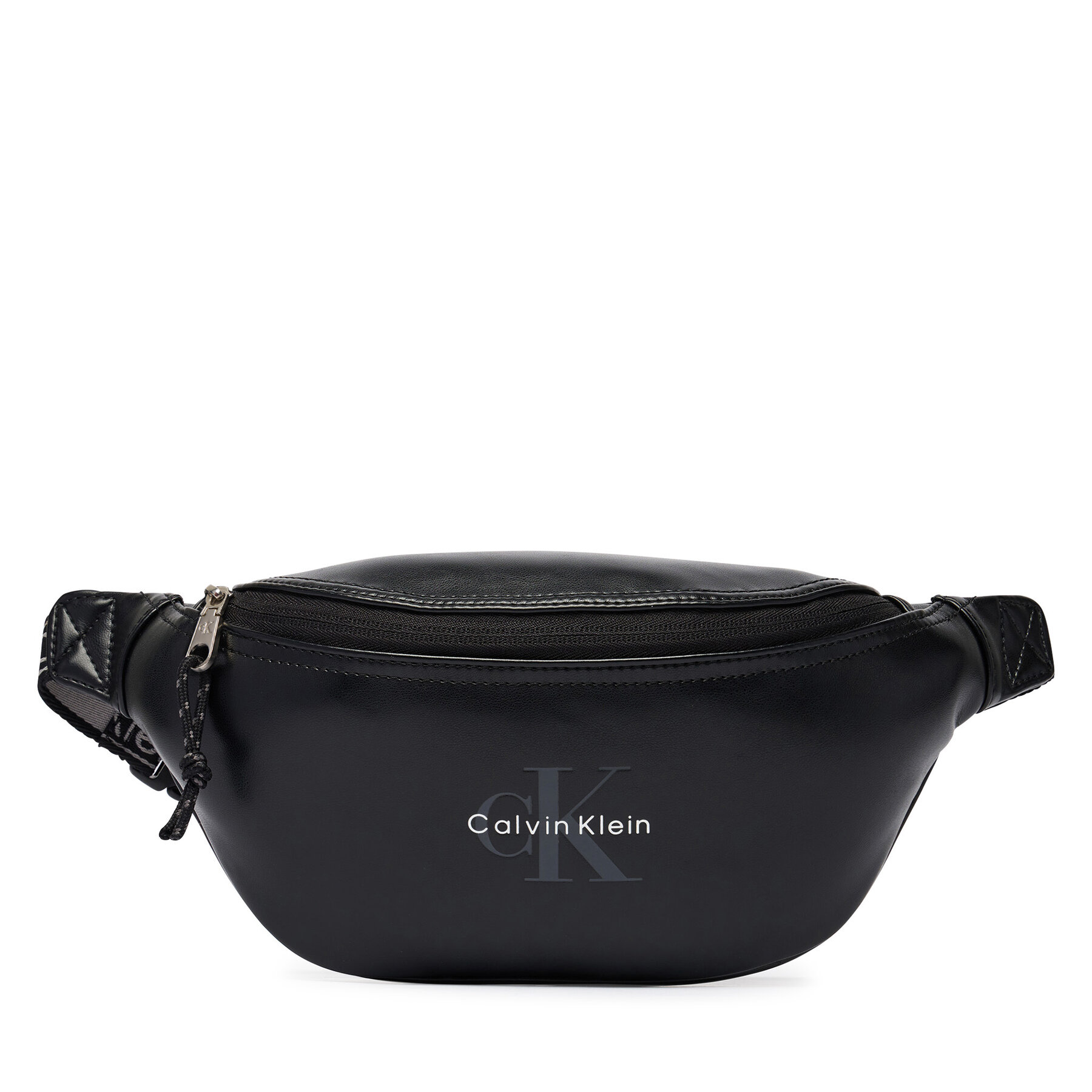 Τσαντάκι Μέσης﻿ Calvin Klein Bold Logo Webbing Waistbag LV04D3630G Μαύρο