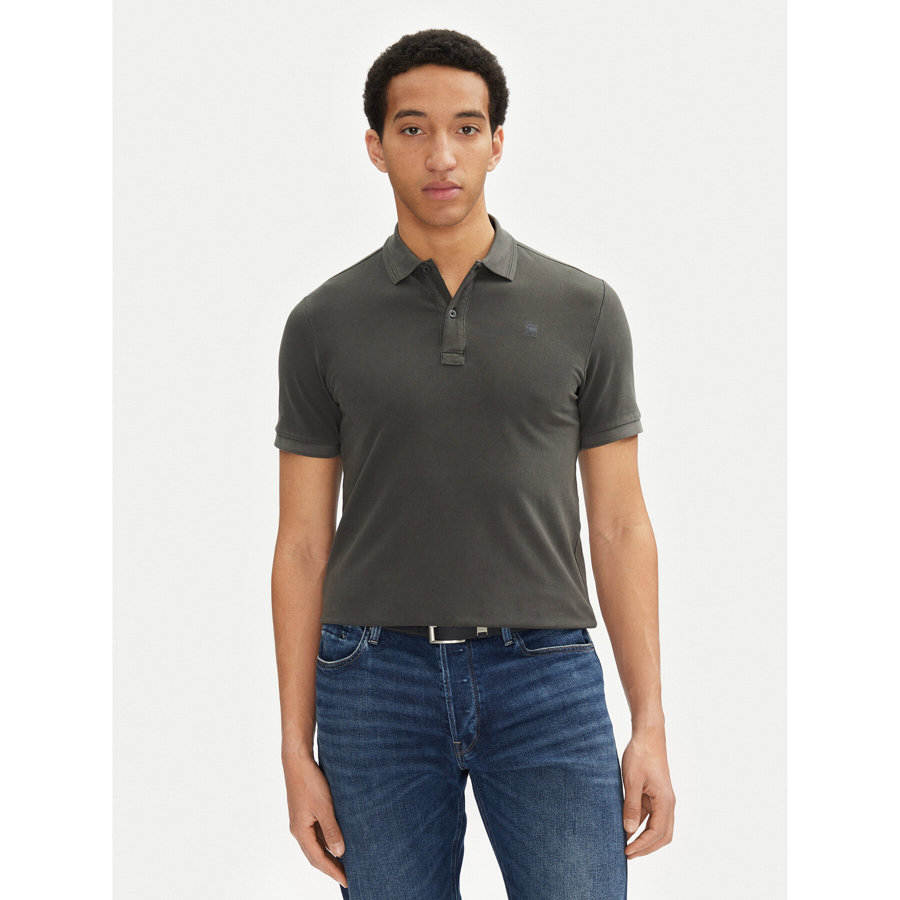 G-Star Raw Polo Dunda D11595-D756 B564 Grigio Slim Fit