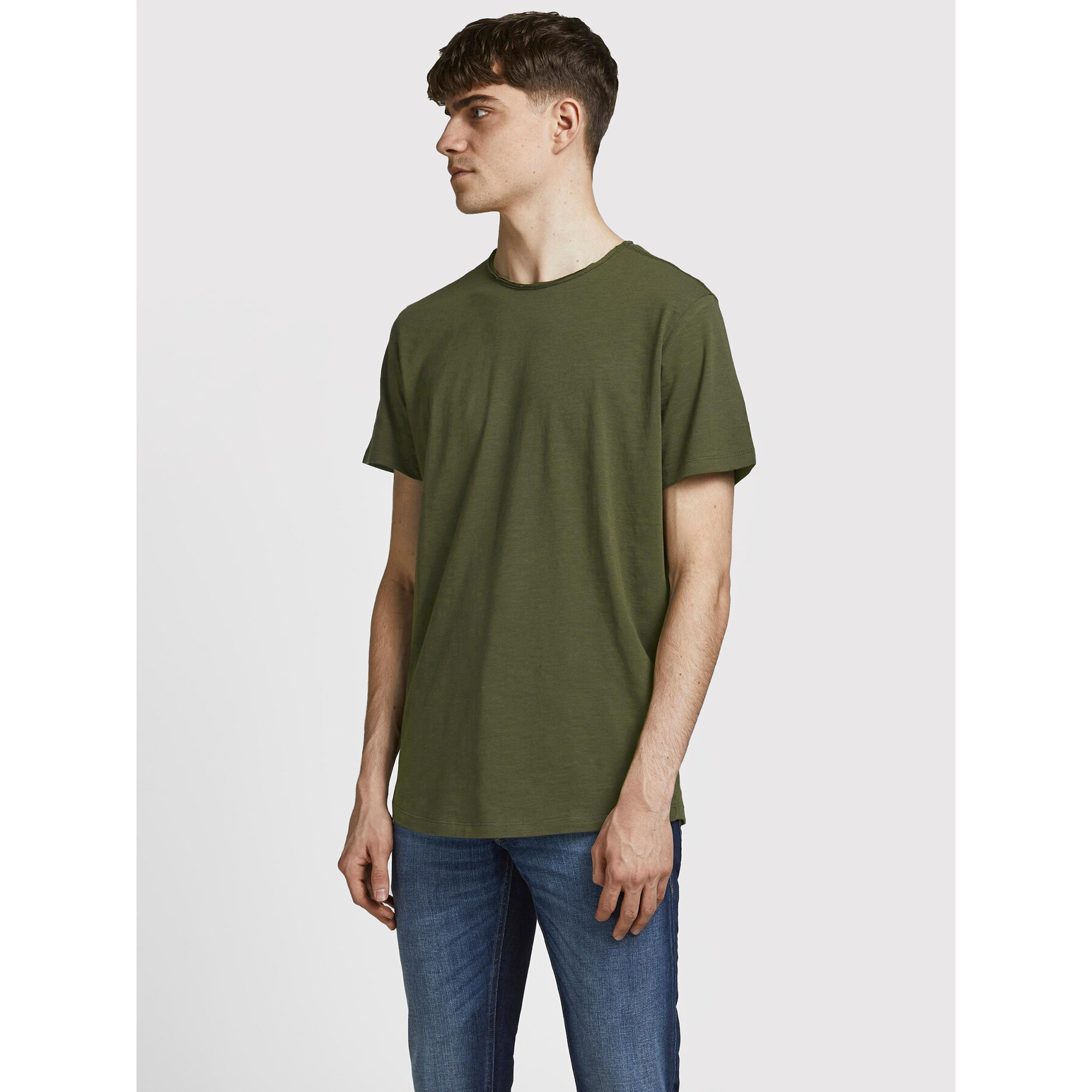 Jack & Jones T-shirt Basher 12182498 Verde Regular Fit