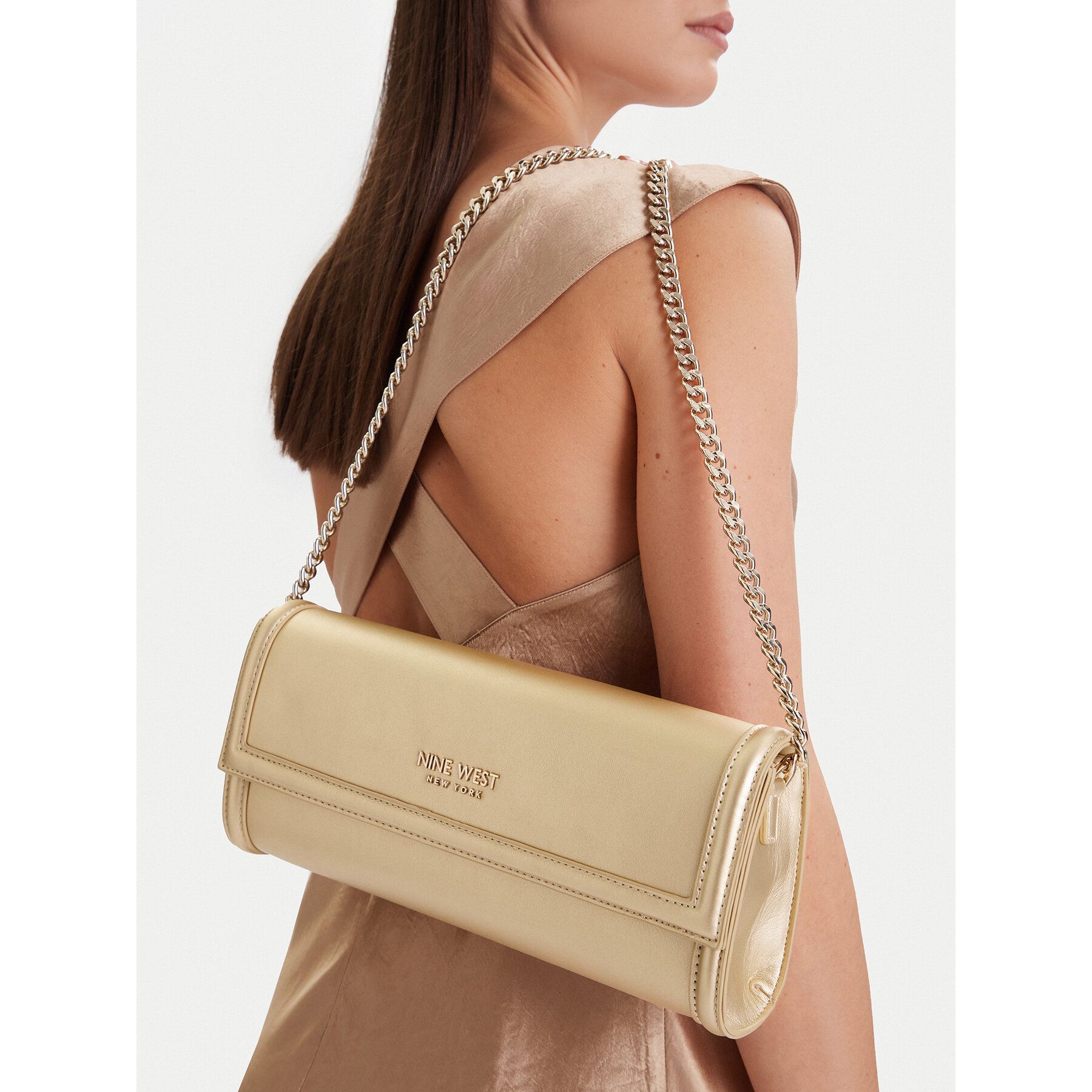 Geantă Nine West EO-Greene Charm-LDA8374 Auriu