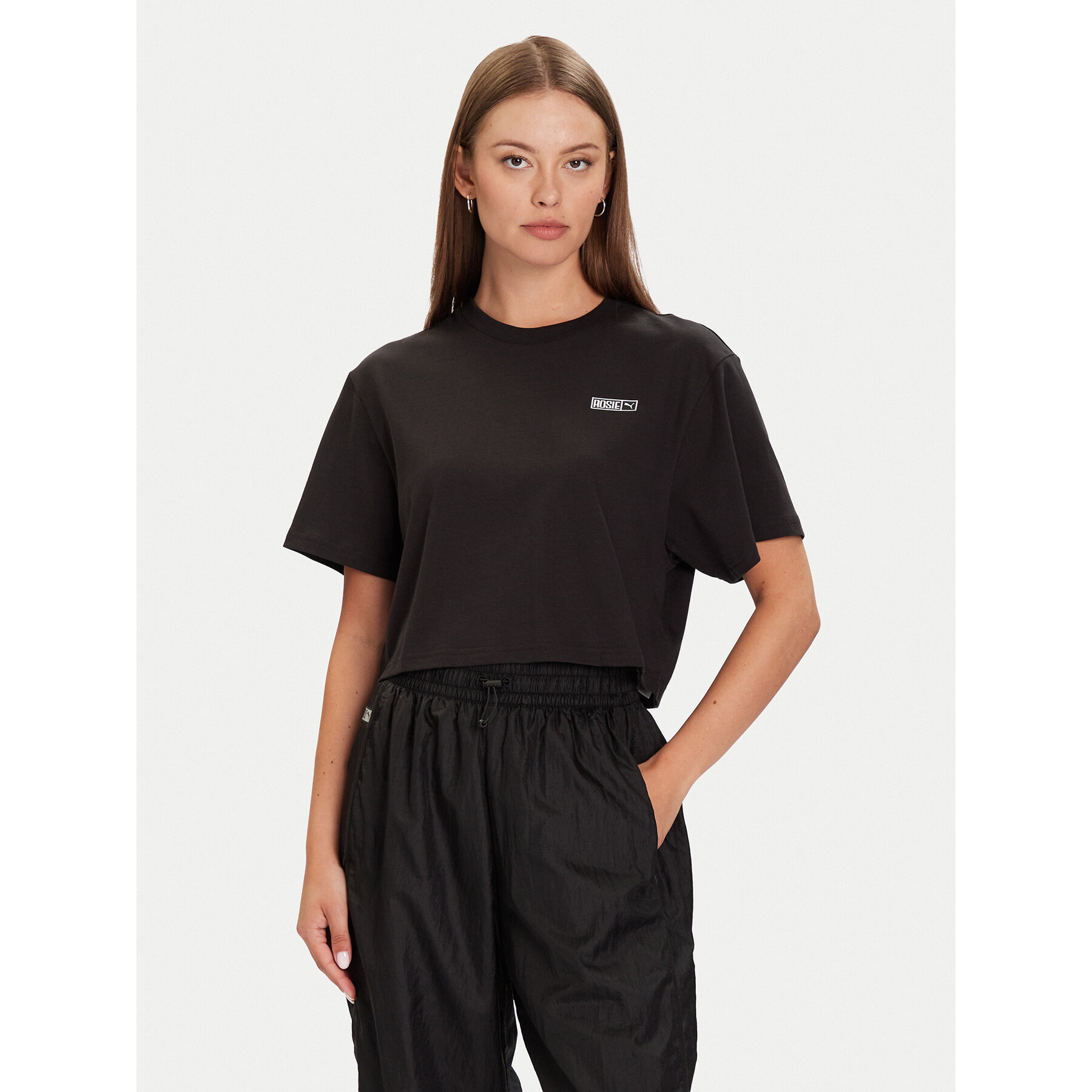Puma T-Shirt PUMA X ROSÉ 633806 01 Μαύρο Relaxed Fit