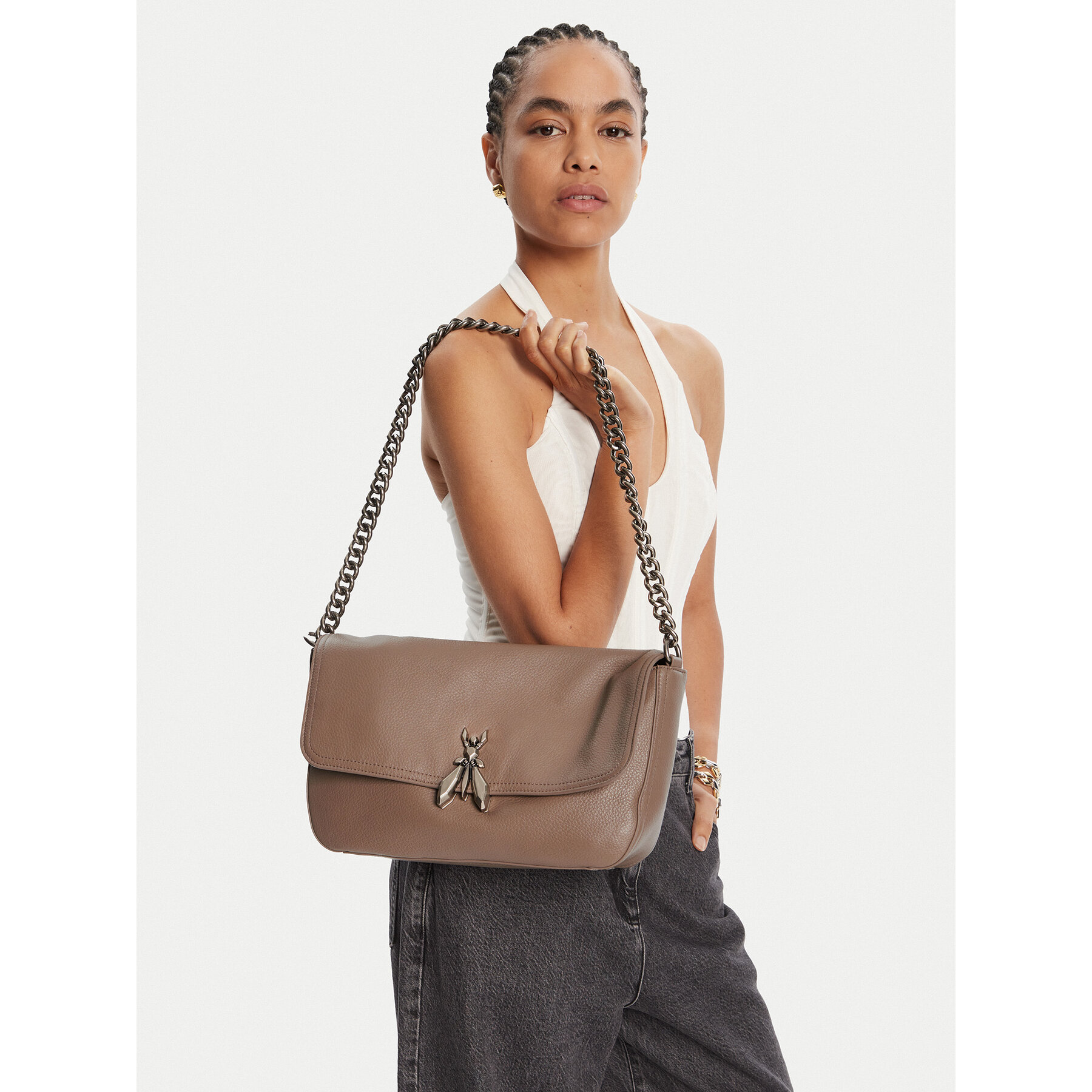 Borsetta Patrizia Pepe 8B0279/L165-B744 Marrone