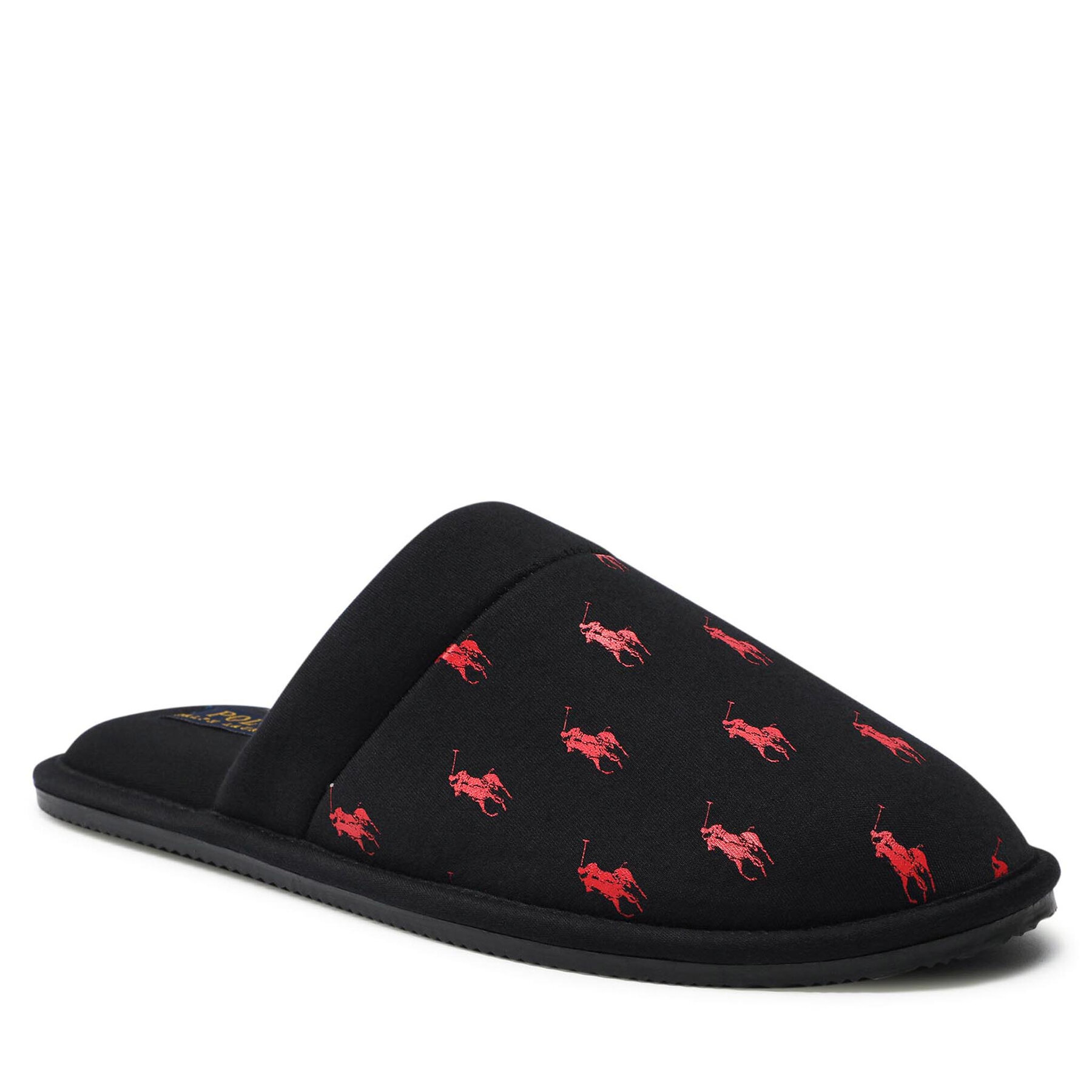 Papuci de casă Polo Ralph Lauren Kollin RF103270 Black/Red Black/Red imagine noua