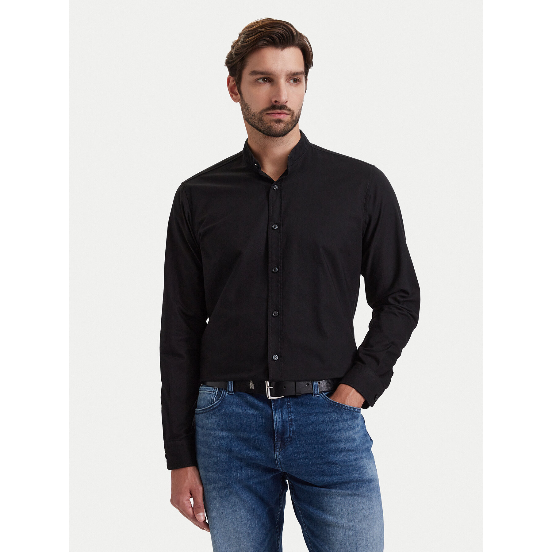 BOSS Hemd Race 50543101 Schwarz Regular Fit
