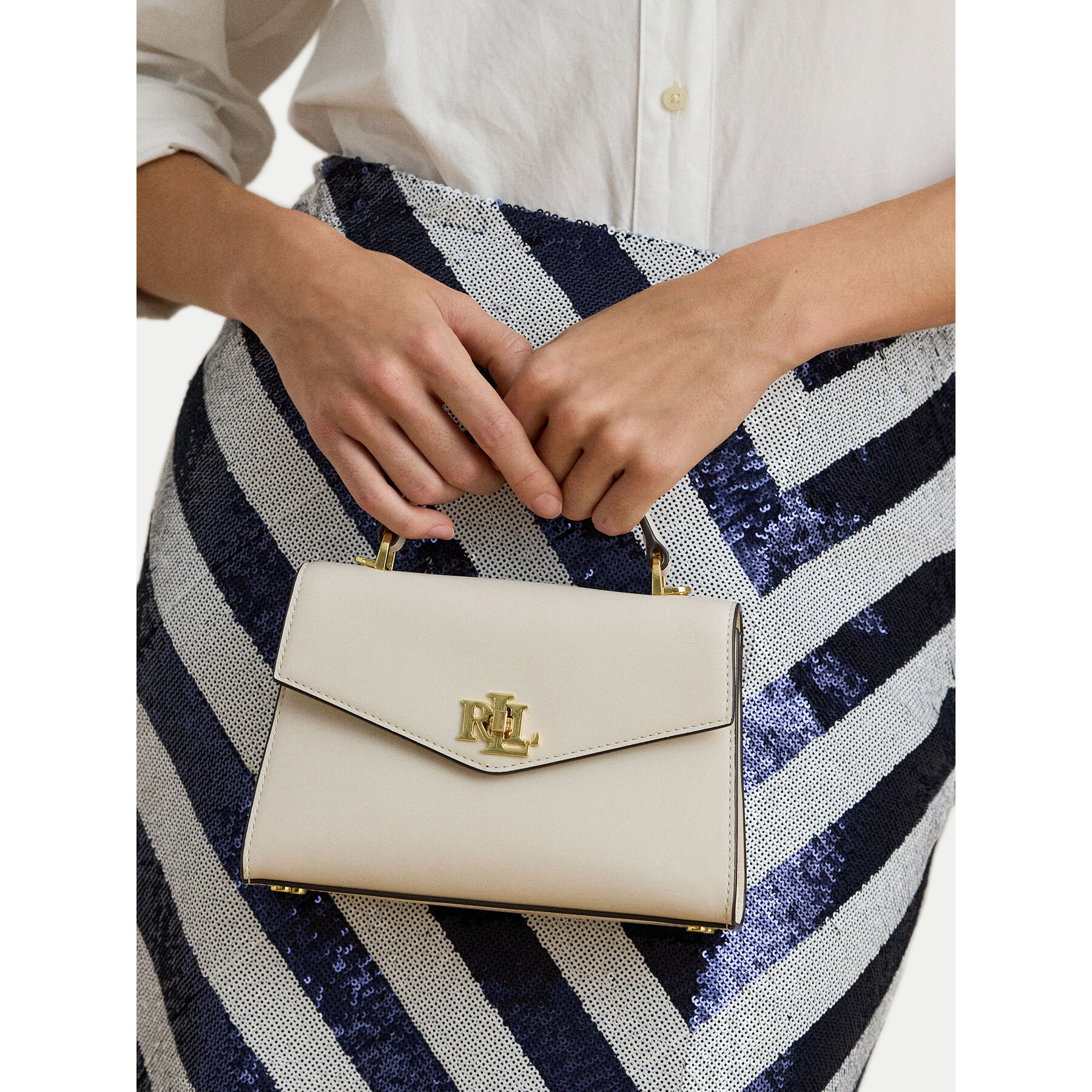 Τσάντα LAUREN RALPH LAUREN 431968761005 Λευκό