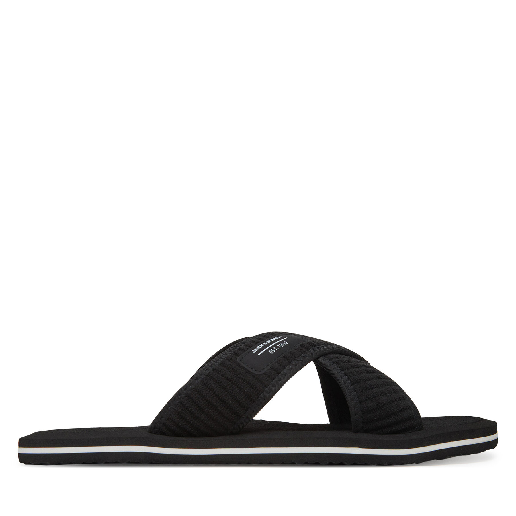 Męskie Klapki Jack&Jones, Rozmiar 43 Czarny Jfwkriskros 12274562