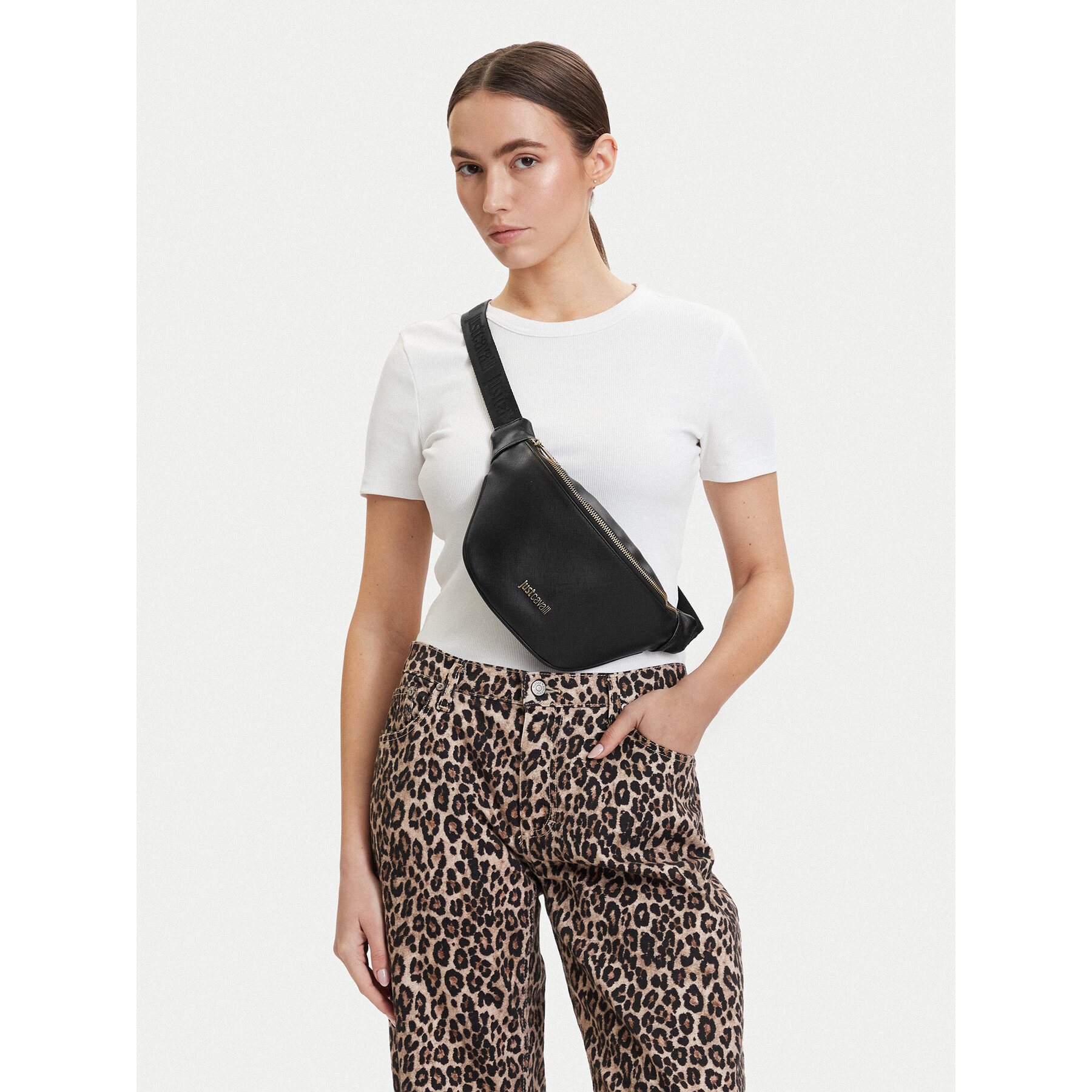 Τσαντάκι Μέσης﻿ Just Cavalli 80QA4B31 ZSB85 Μαύρο
