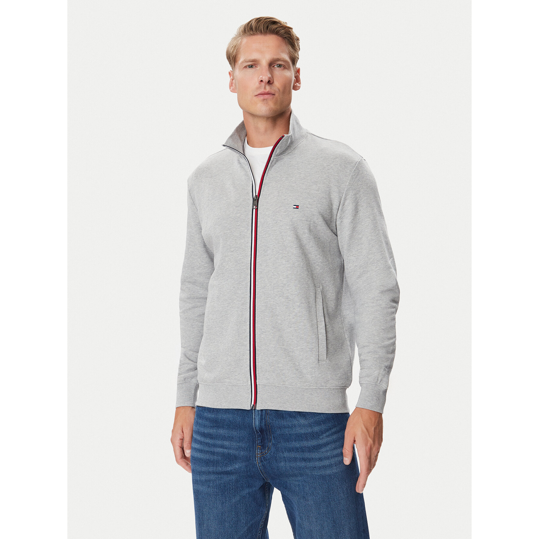 Tommy Hilfiger Sweatshirt MW0MW45650 Hellgrau Regular Fit