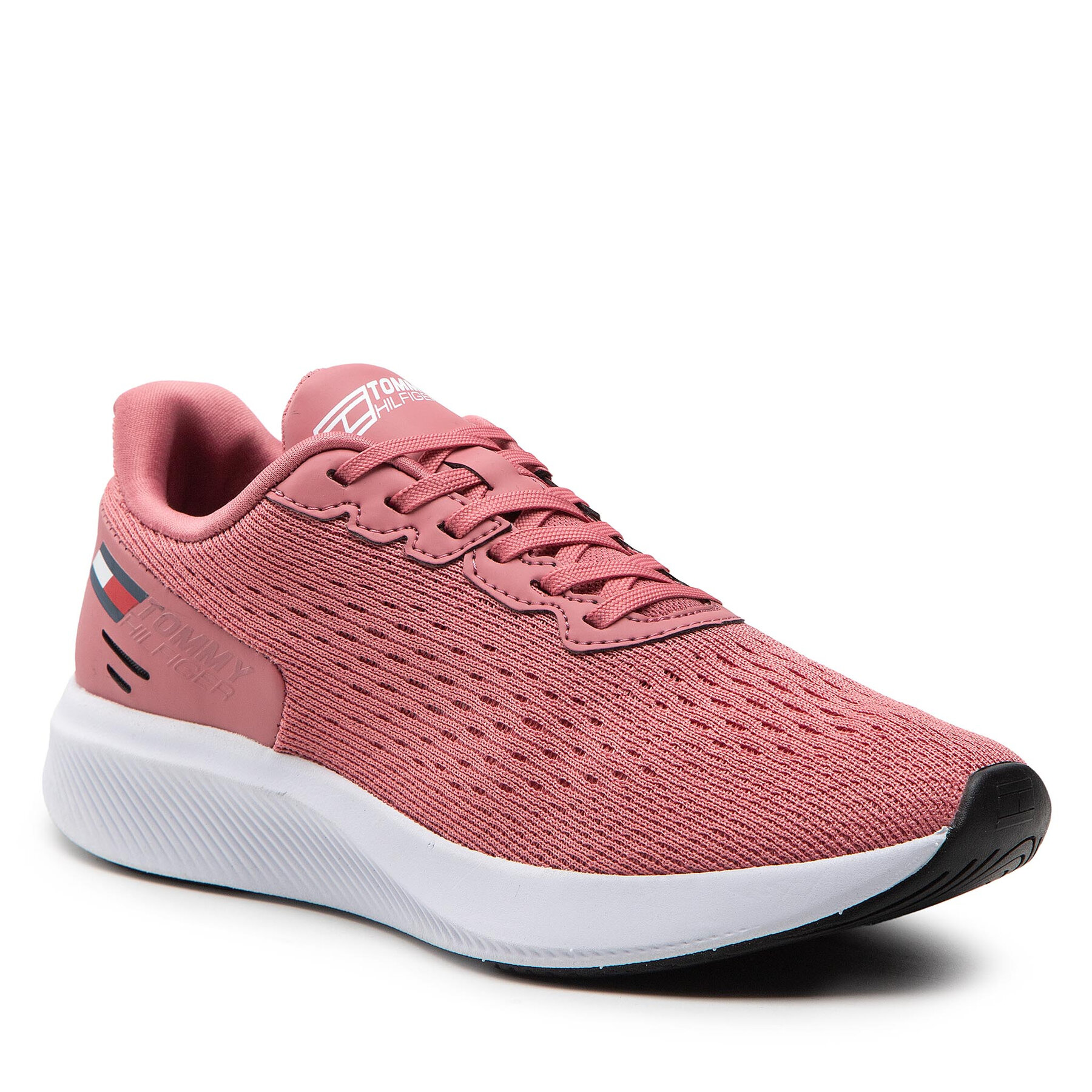 Sneakers Tommy Hilfiger Ts Sport 5 Mesh Women FC0FC00045 English Pink T1A epantofi.ro imagine noua