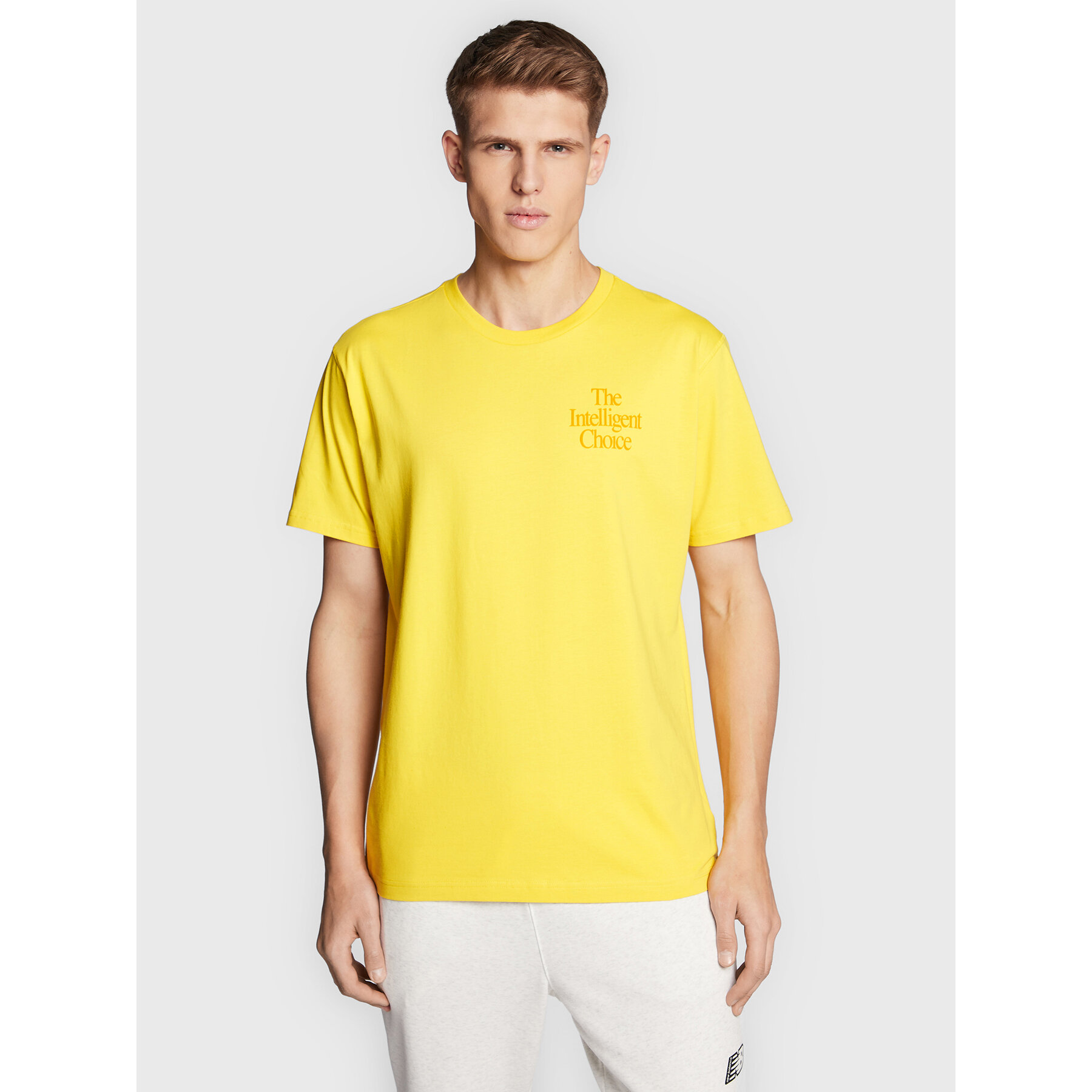 New Balance T-Shirt MT23502 Κίτρινο Relaxed Fit