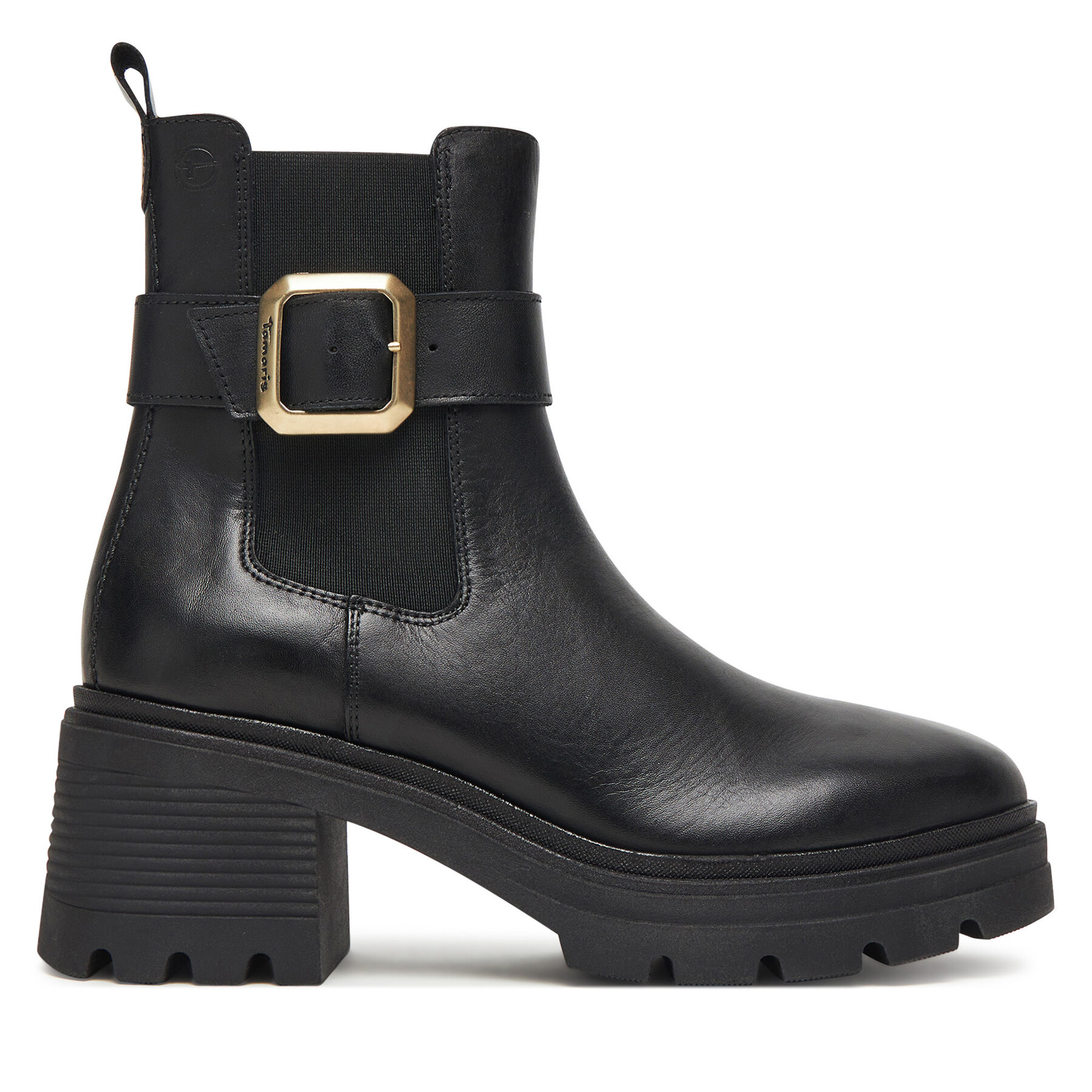 Μποτάκια με λάστιχο Tamaris 1-25433-45 Μαύρο