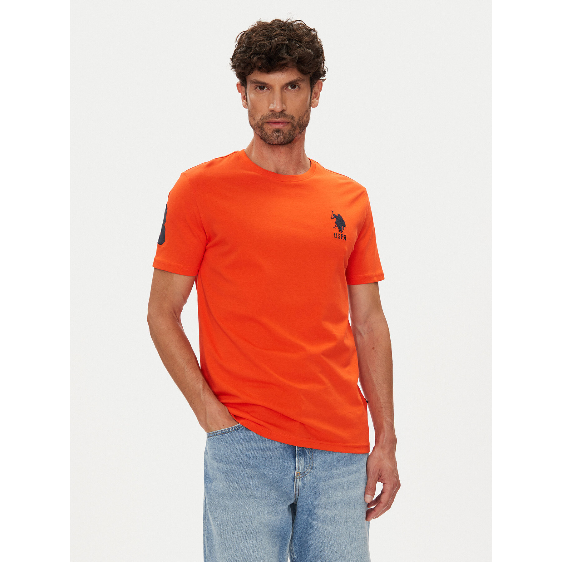U.S. Polo Assn. T-shirt MUP3311 Narančasta Slim Fit