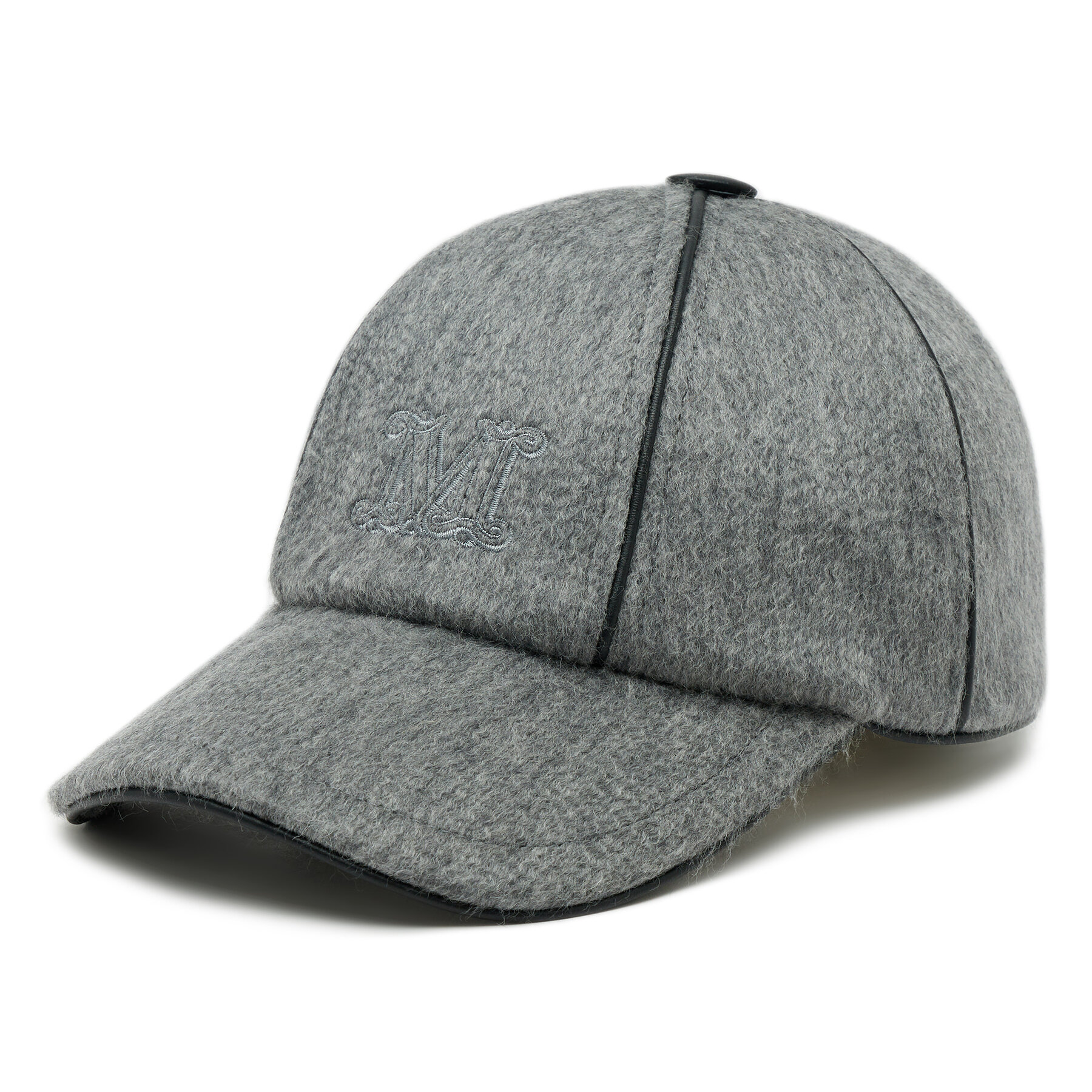 Czapka z daszkiem Max Mara, Rozmiar L Szary 2345760137600