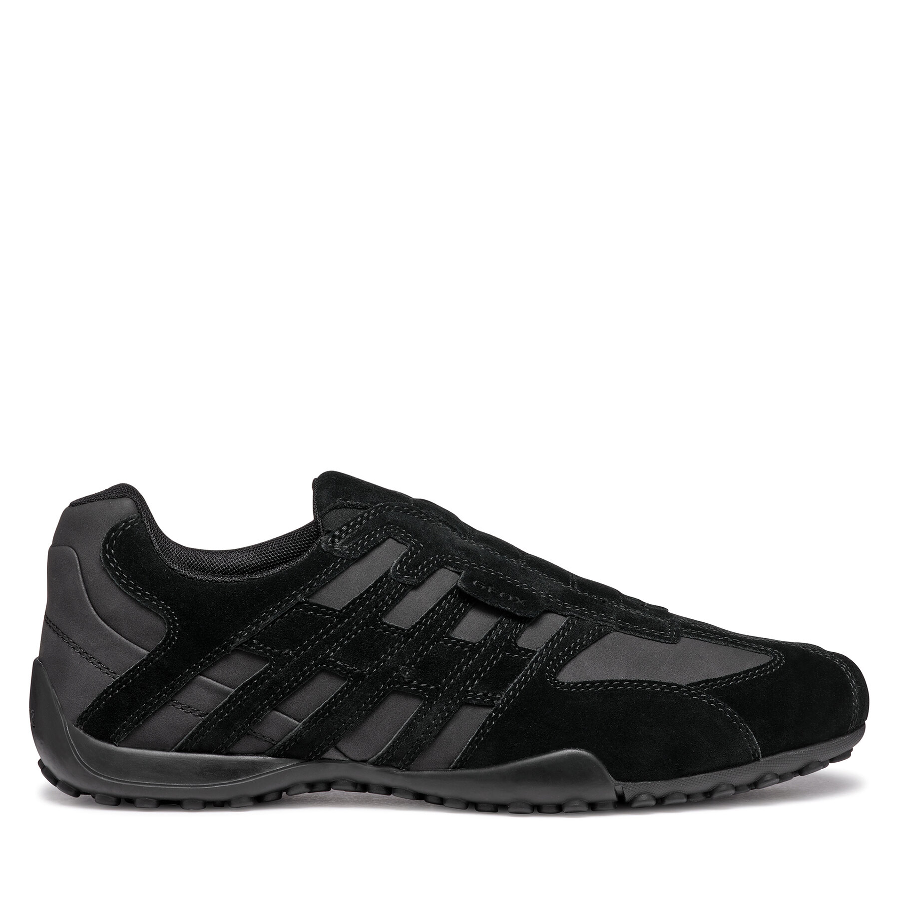 Męskie Półbuty Geox, Rozmiar 40 Czarny Uomo Snake U4507B 022EK C9999