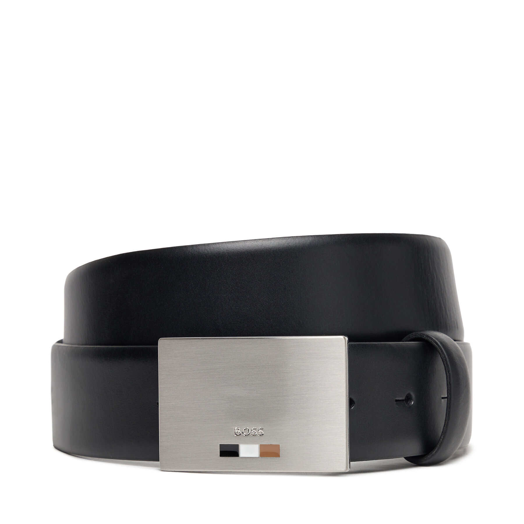 Мъжки колан BOSS 50537467 Черен