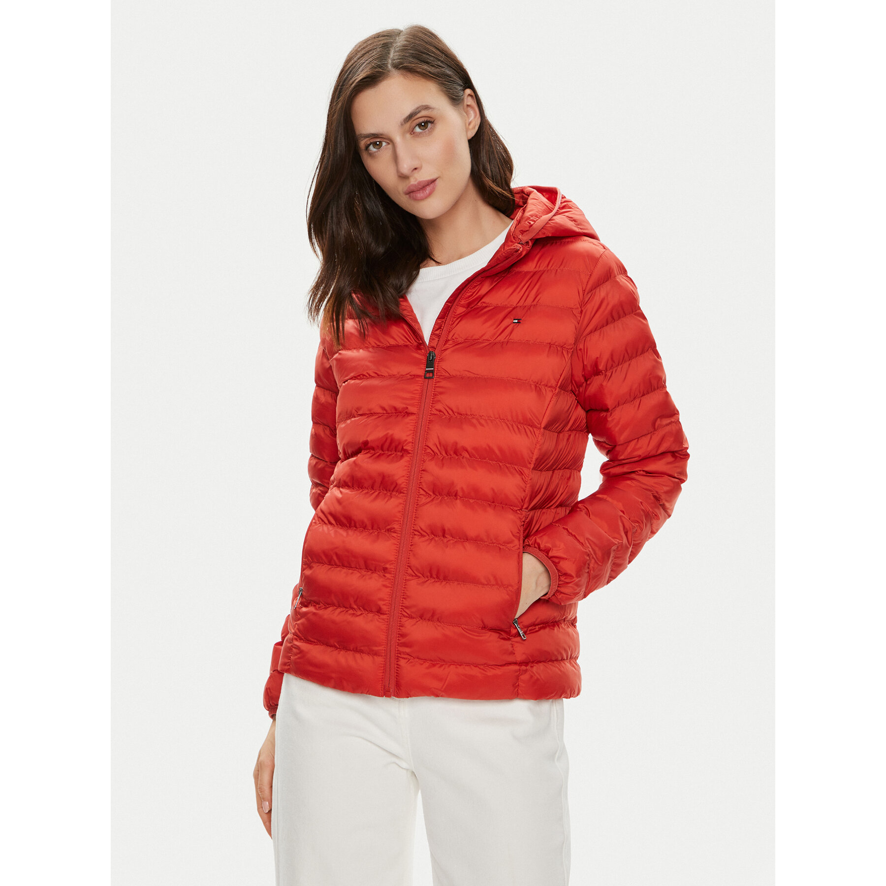 Tommy Hilfiger Übergangsjacke WW0WW38927 Rot Regular Fit