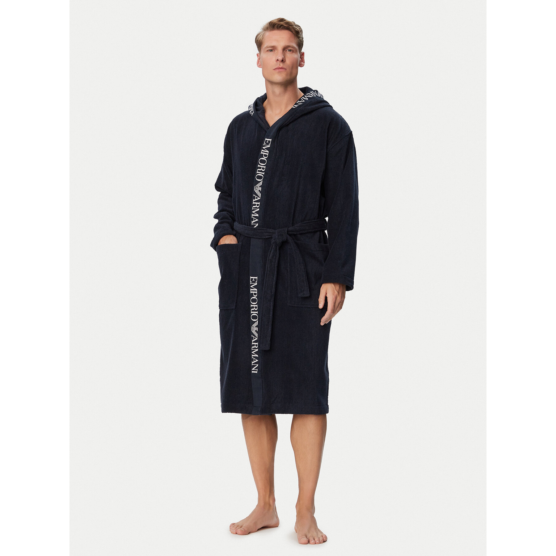 Emporio Armani Underwear Bademantel EM002255 AF25032 UB102 Dunkelblau