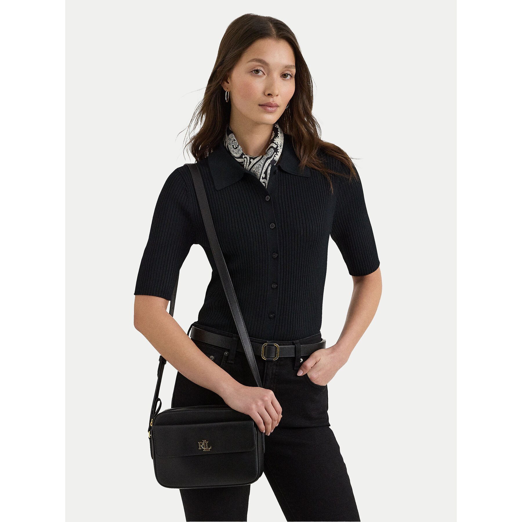 Дамска чанта Lauren Ralph Lauren 431926645001 Черен