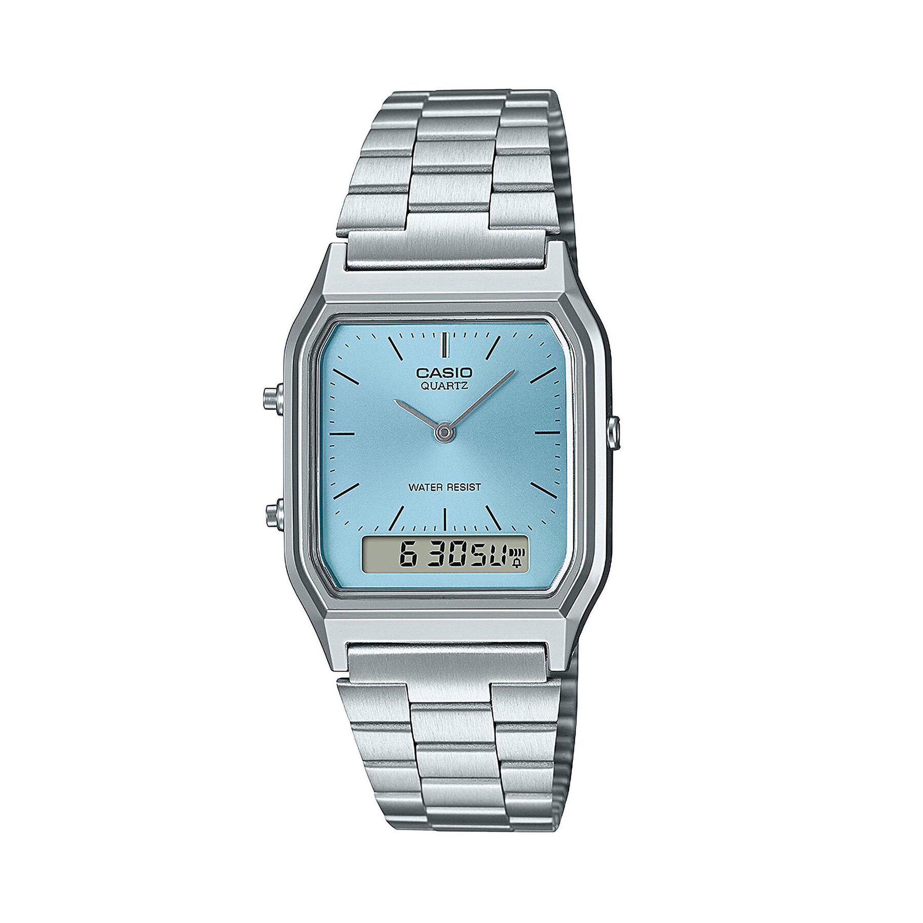 

Годинник Casio Vintage Maxi AQ-230A-2A1MQYES Silver/Blue, Срібний
