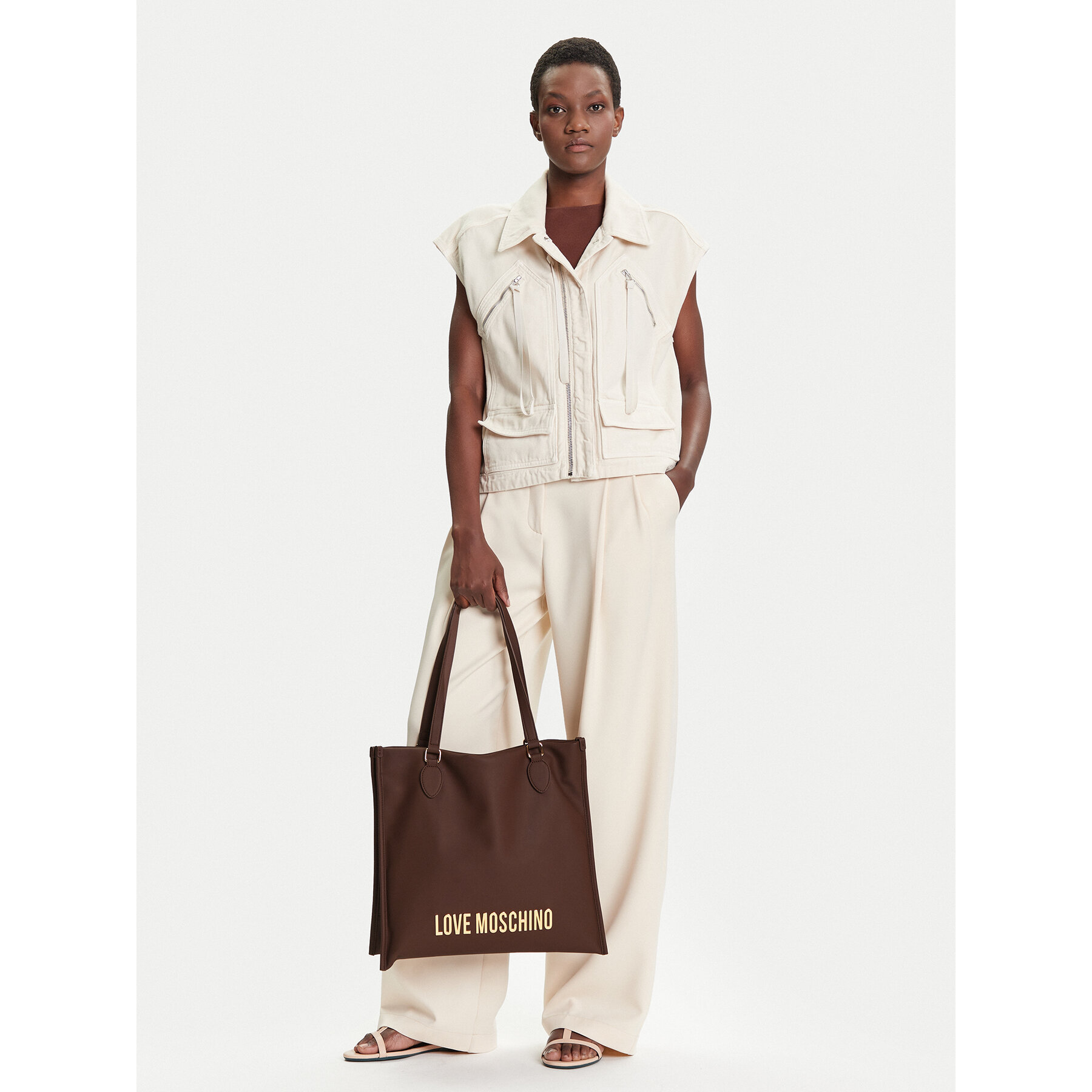 Táska LOVE MOSCHINO JC4020PP1NKD0301 Barna