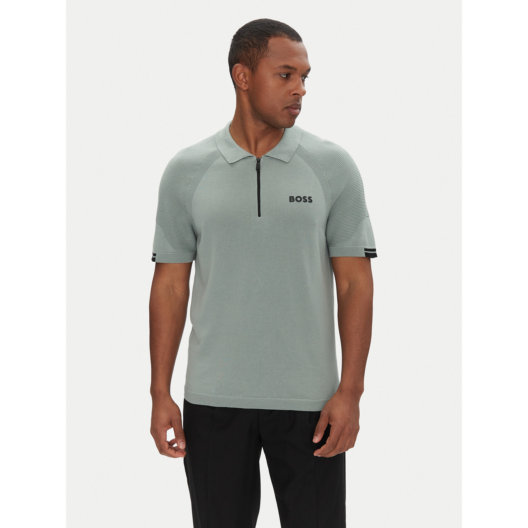 BOSS Pólóing K_Perform-Max_Pl 50537146 Zöld Slim Fit