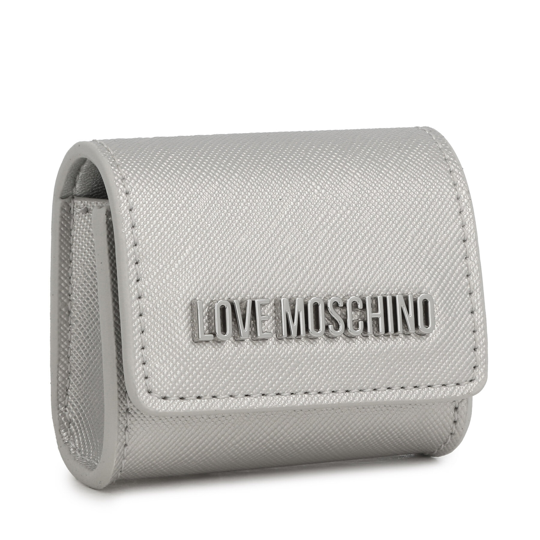 Custodia per auricolari LOVE MOSCHINO JC6451PP4IK2390B Argento, Taglia 00, taglia : 00