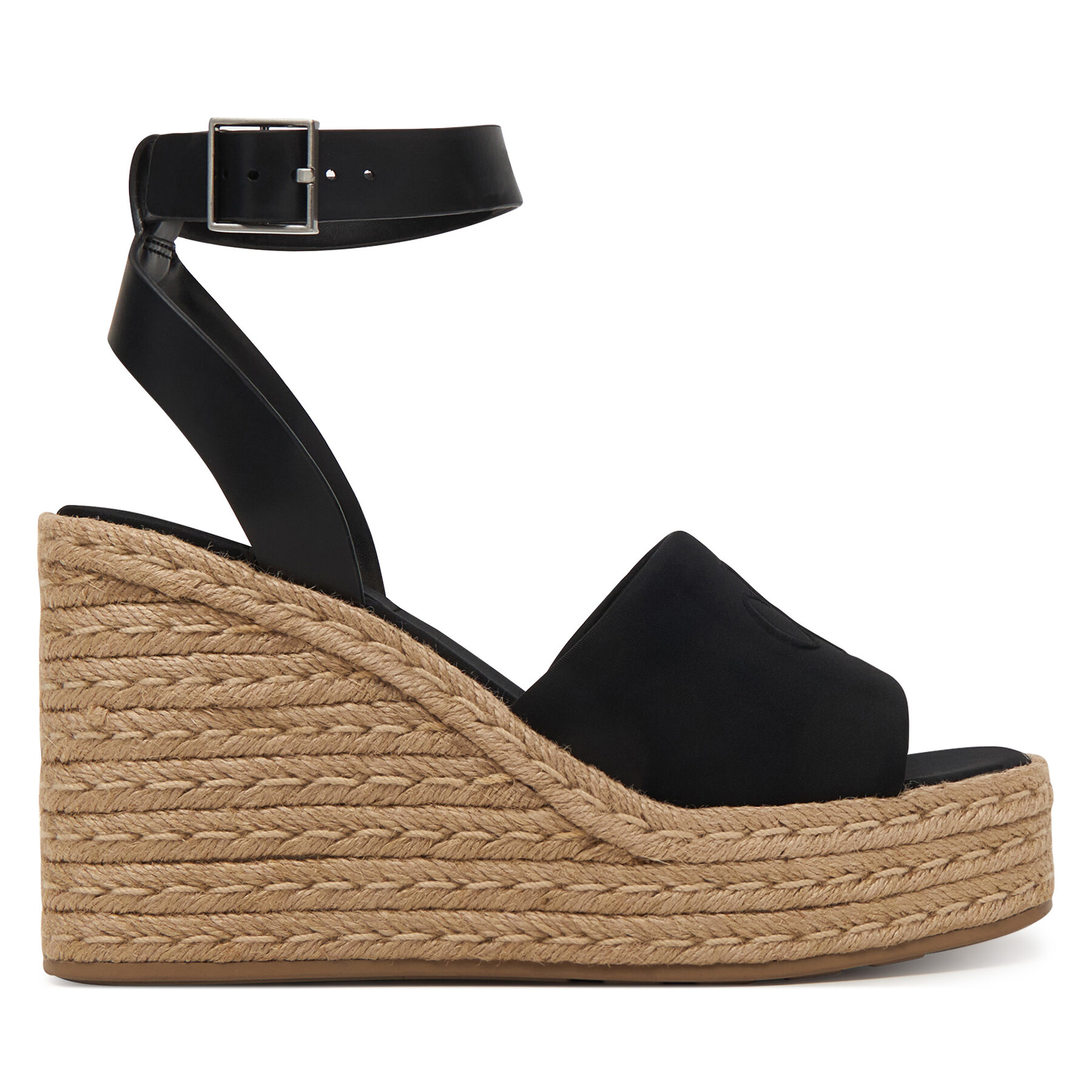 Espadrilky Calvin Klein Wedge Espad 70 Neopr Mg HW0HW03014 Čierna