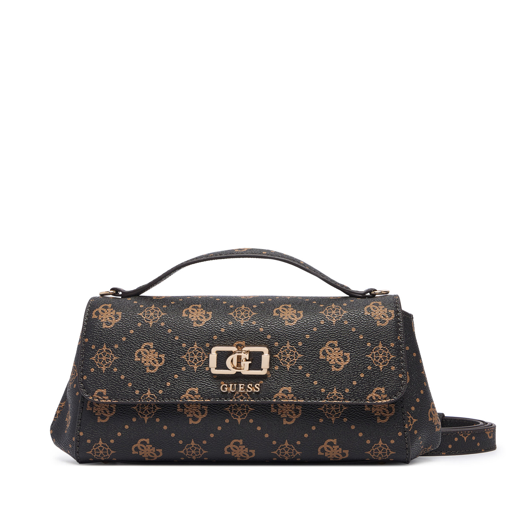 Handtasche Guess Emelie Logo HWGP99 28190 Dunkelbraun