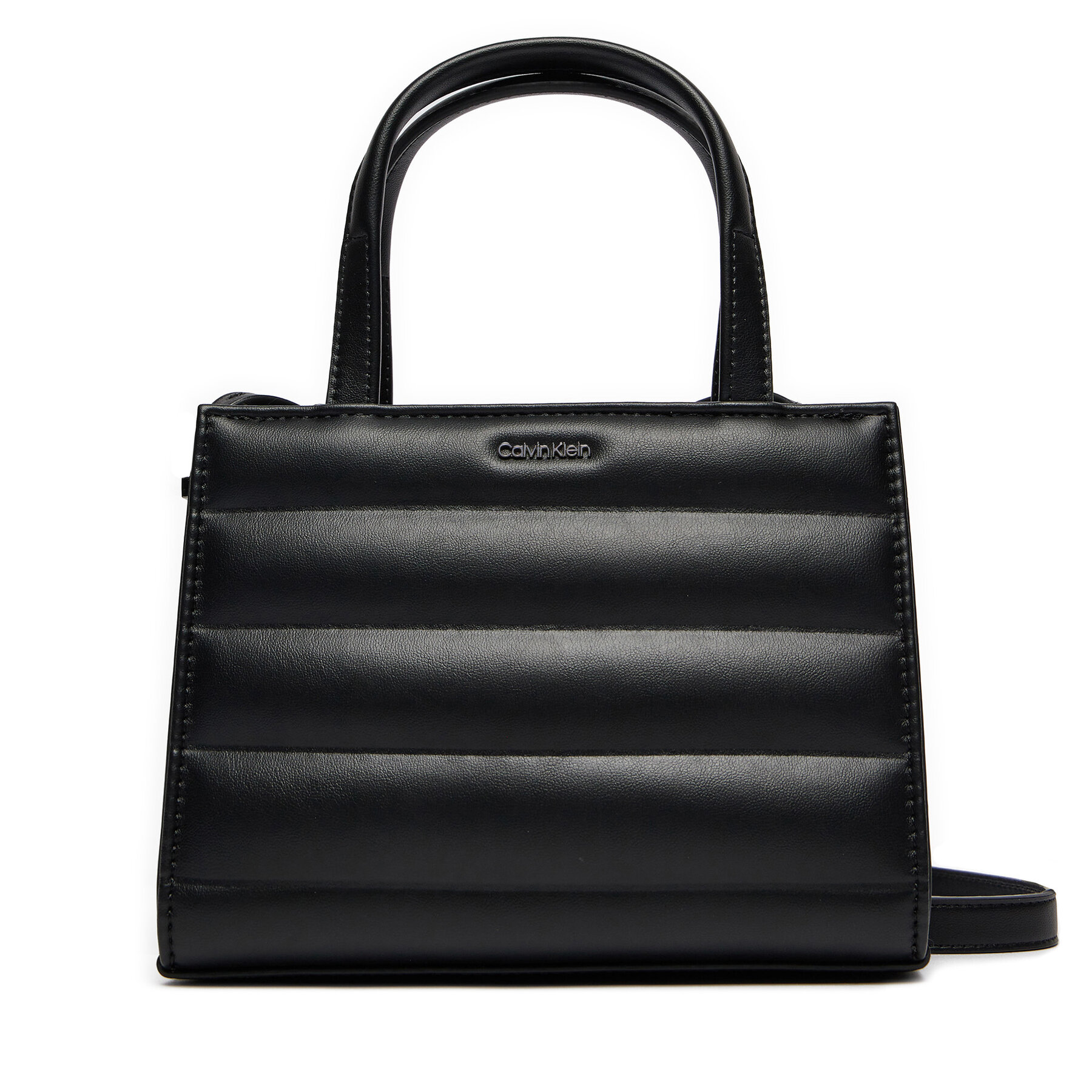 Handväska Calvin Klein Line Quilt Mini Tote K60K612116 Svart