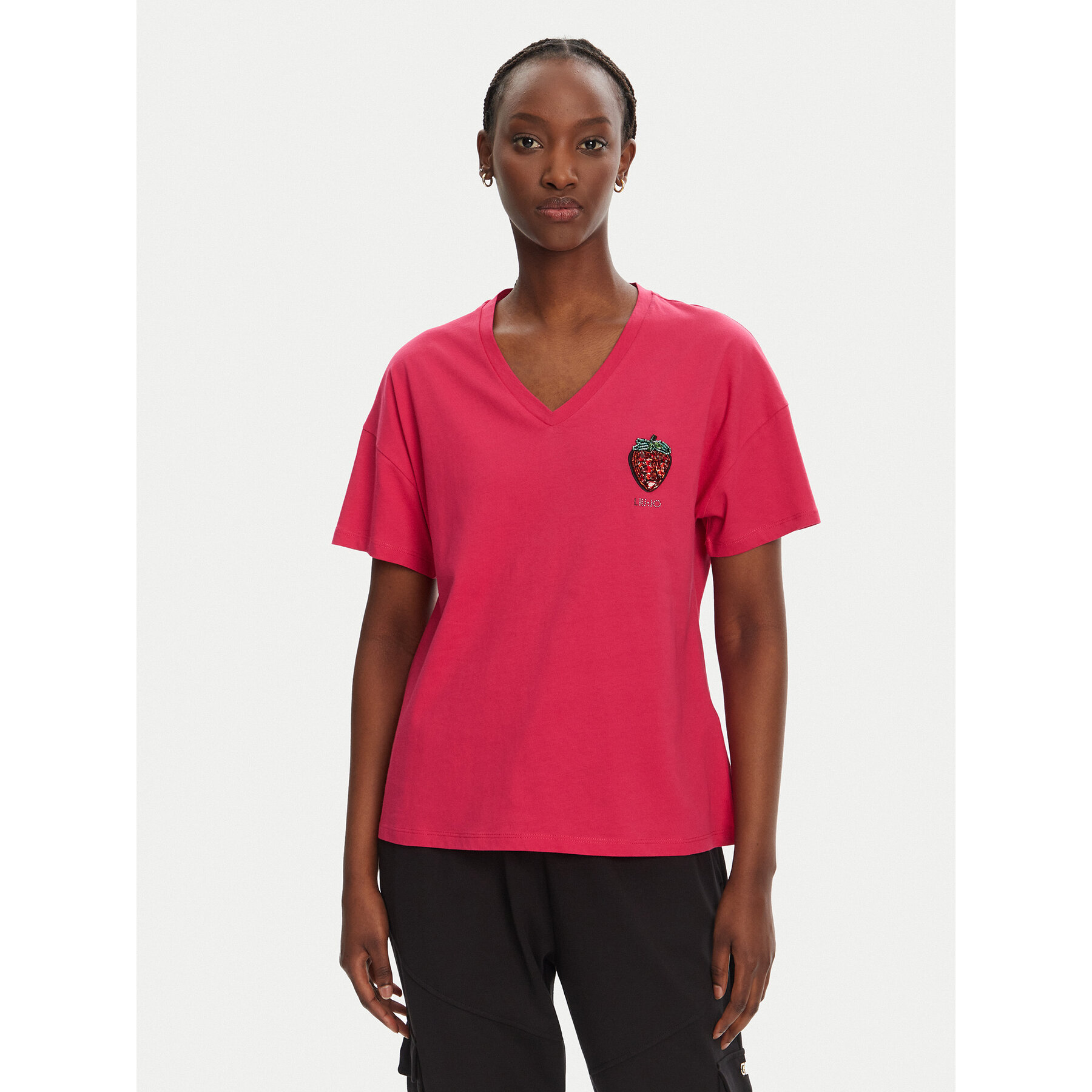 Liu Jo T-Shirt WA5366 JS904 Ροζ Regular Fit