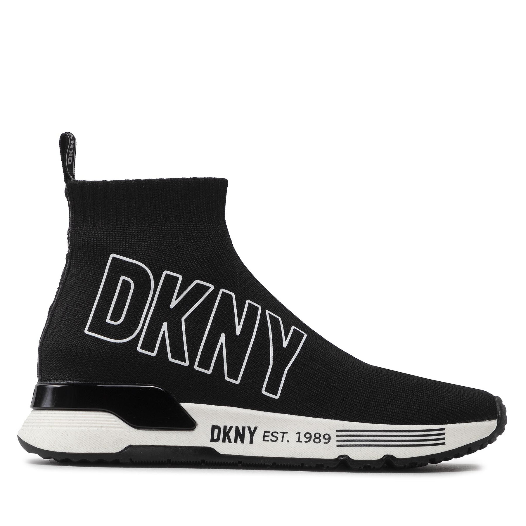 Sneakers DKNY Nona-Sock K2241852 Black/White Black/White imagine super redus 2022