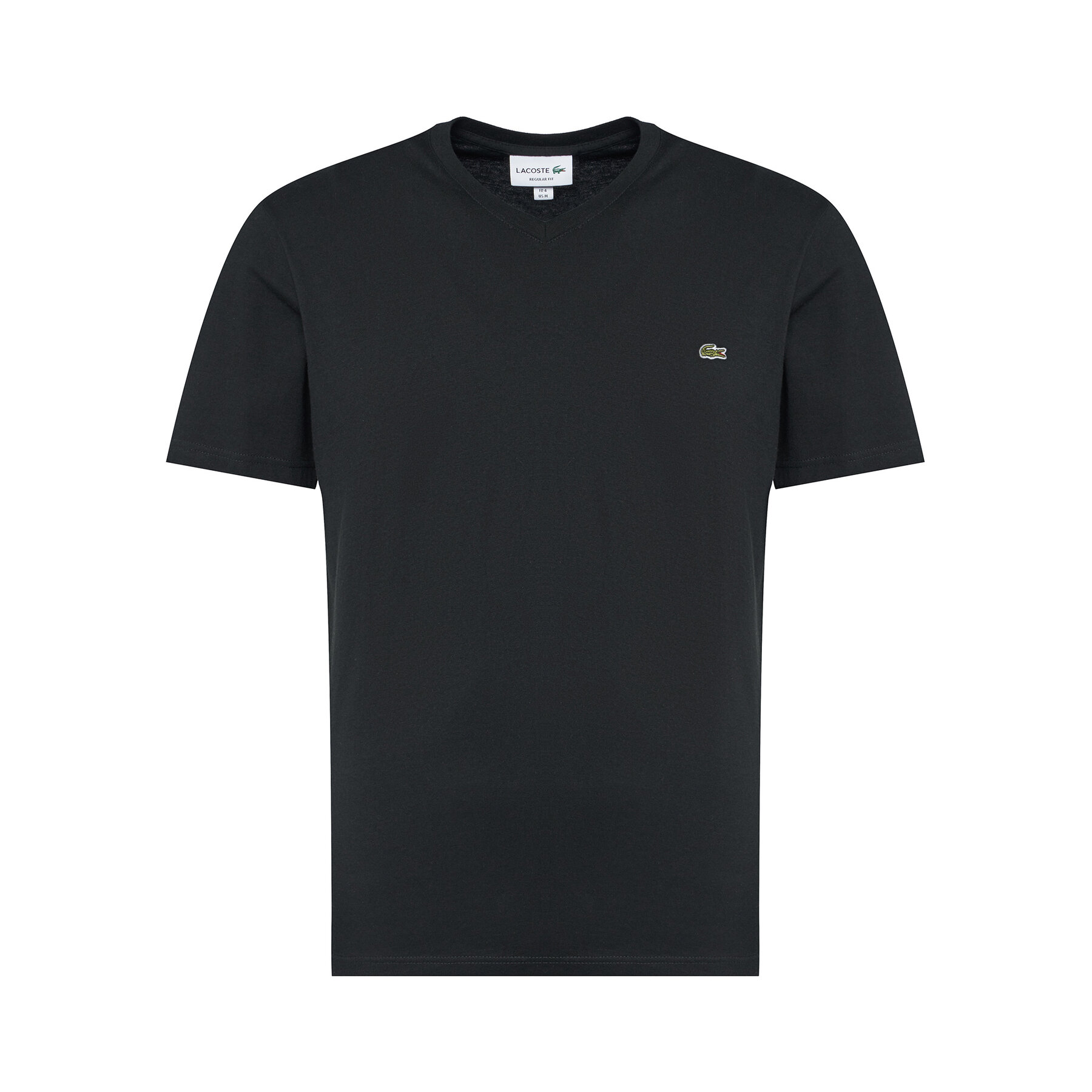 Lacoste T-Shirt TH2036 Μαύρο Regular Fit